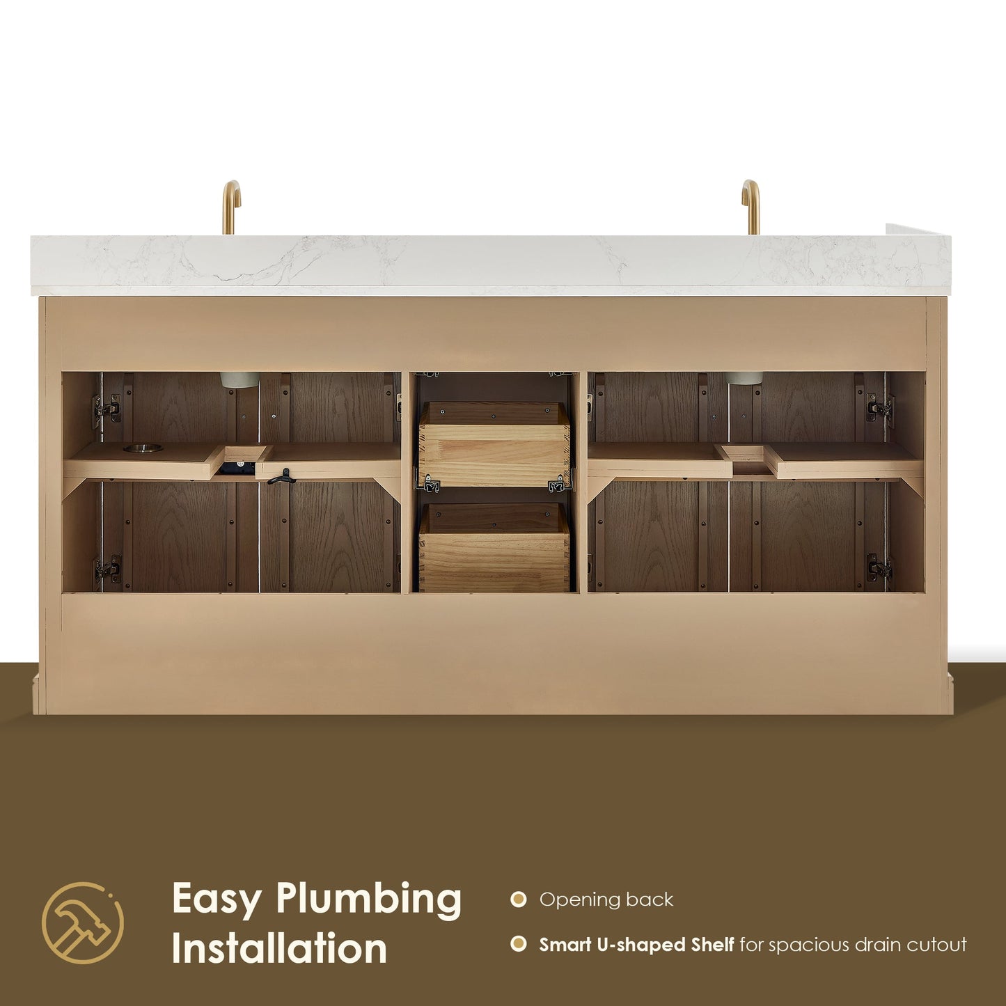 Barnett 36"/48"/60“/72" Single/Double Vanity with Top