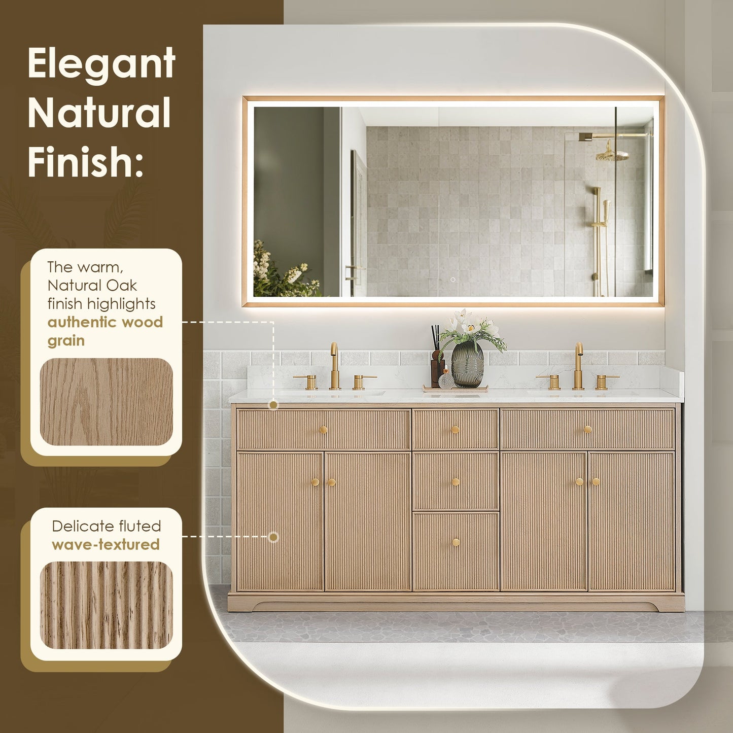 Barnett 36"/48"/60“/72" Single/Double Vanity with Top
