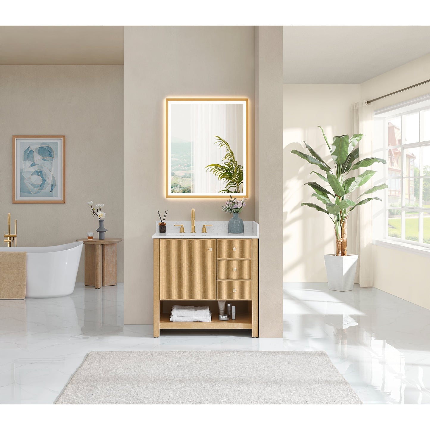 Cecil 36"/48"/60"/72" Single/Double Vanity with Top