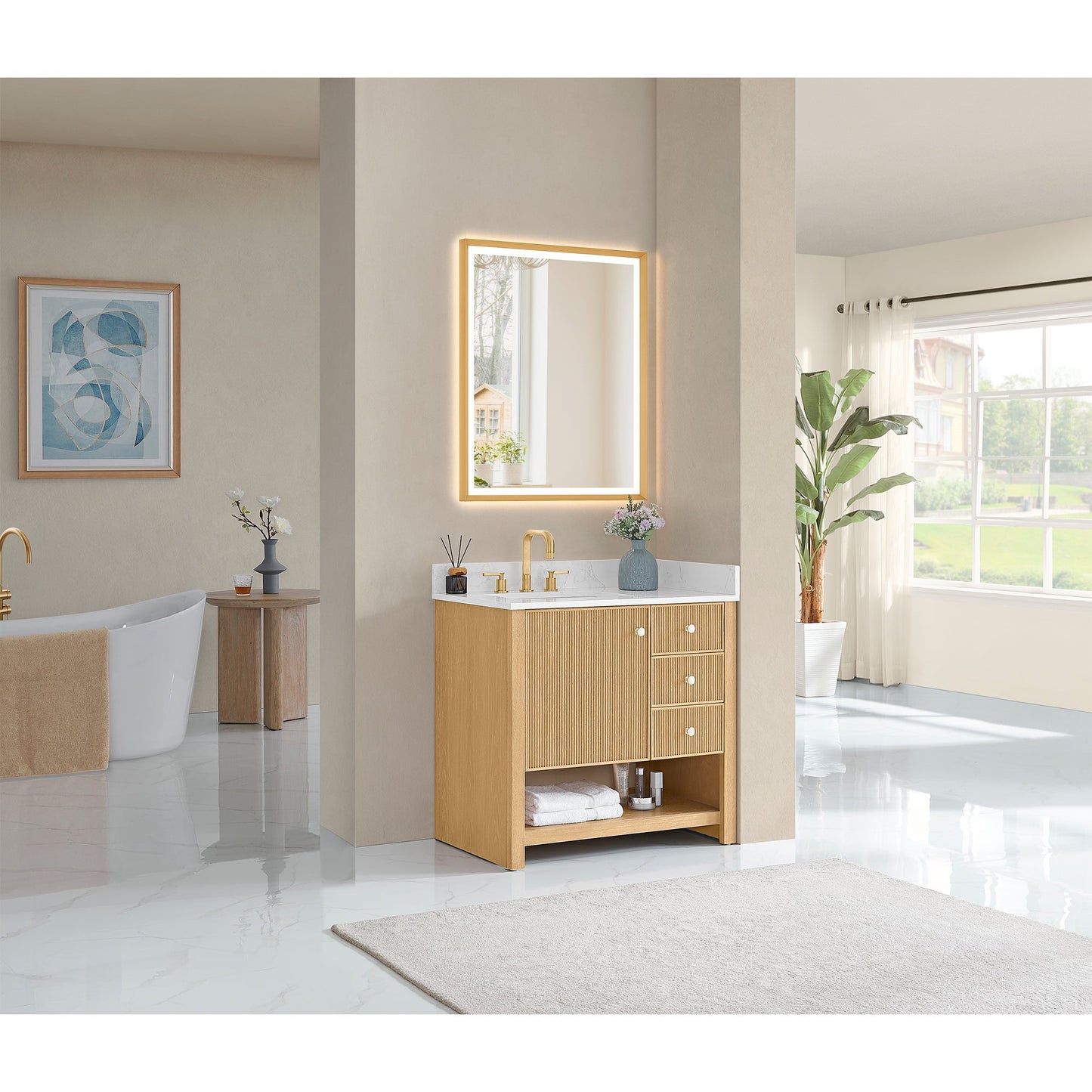 Cecil 36"/48"/60"/72" Single/Double Vanity with Top