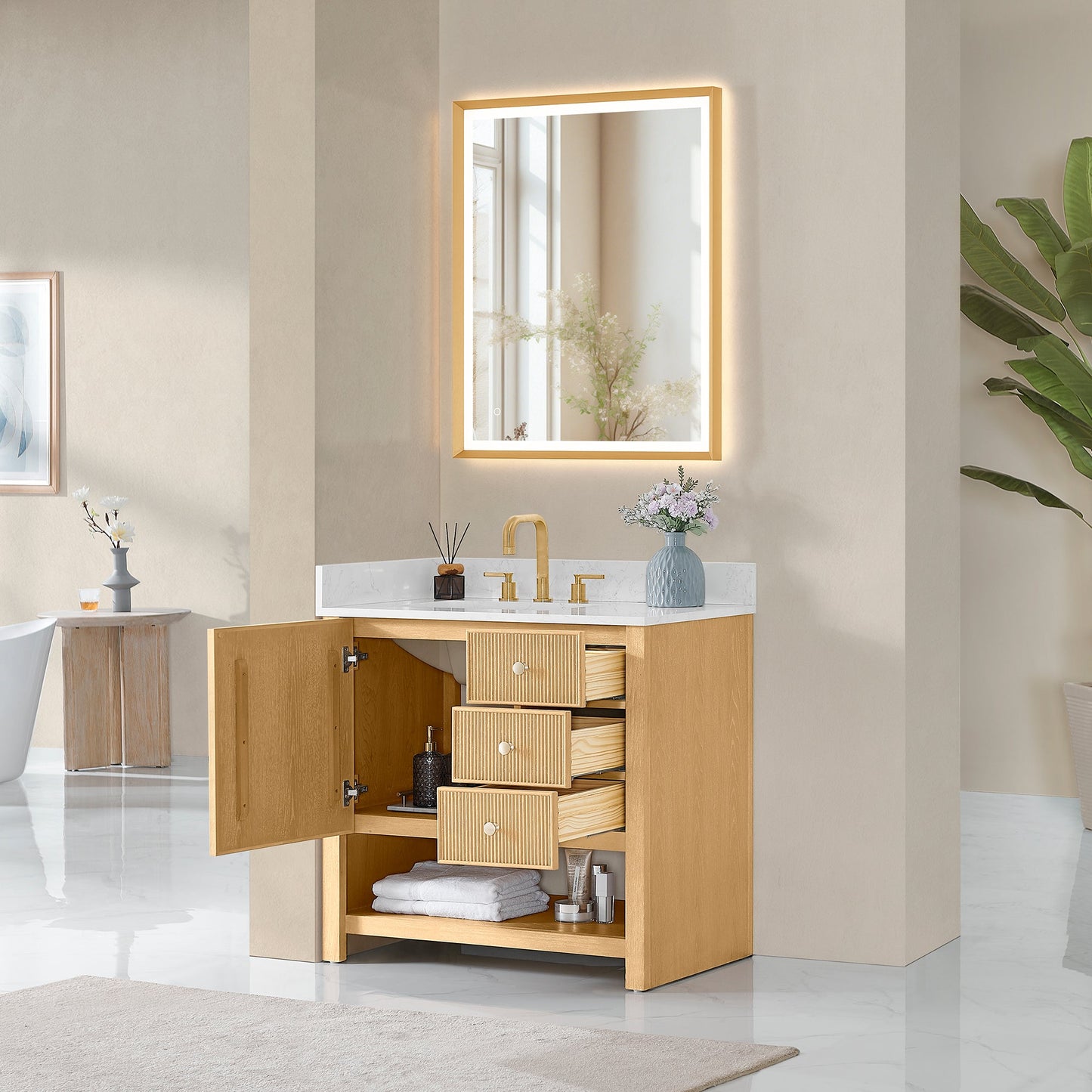 Cecil 36"/48"/60"/72" Single/Double Vanity with Top