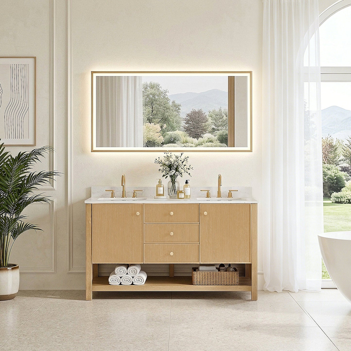 Cecil 36"/48"/60"/72" Single/Double Vanity with Top