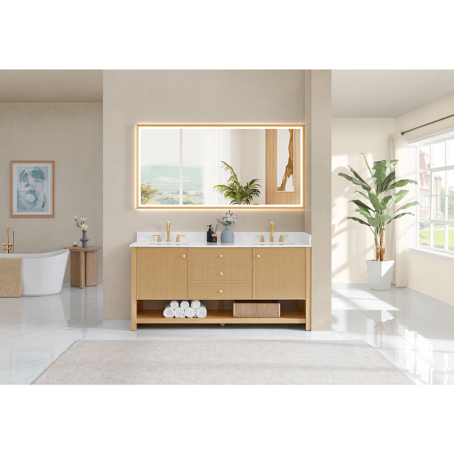 Cecil 36"/48"/60"/72" Single/Double Vanity with Top