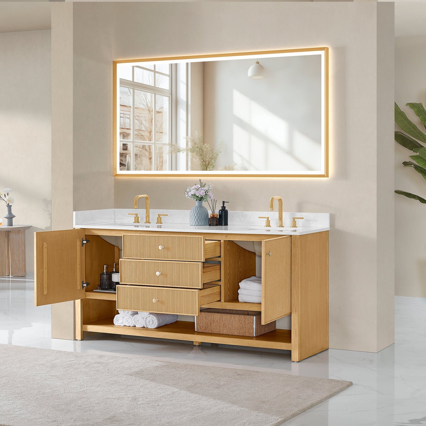 Cecil 36"/48"/60"/72" Single/Double Vanity with Top