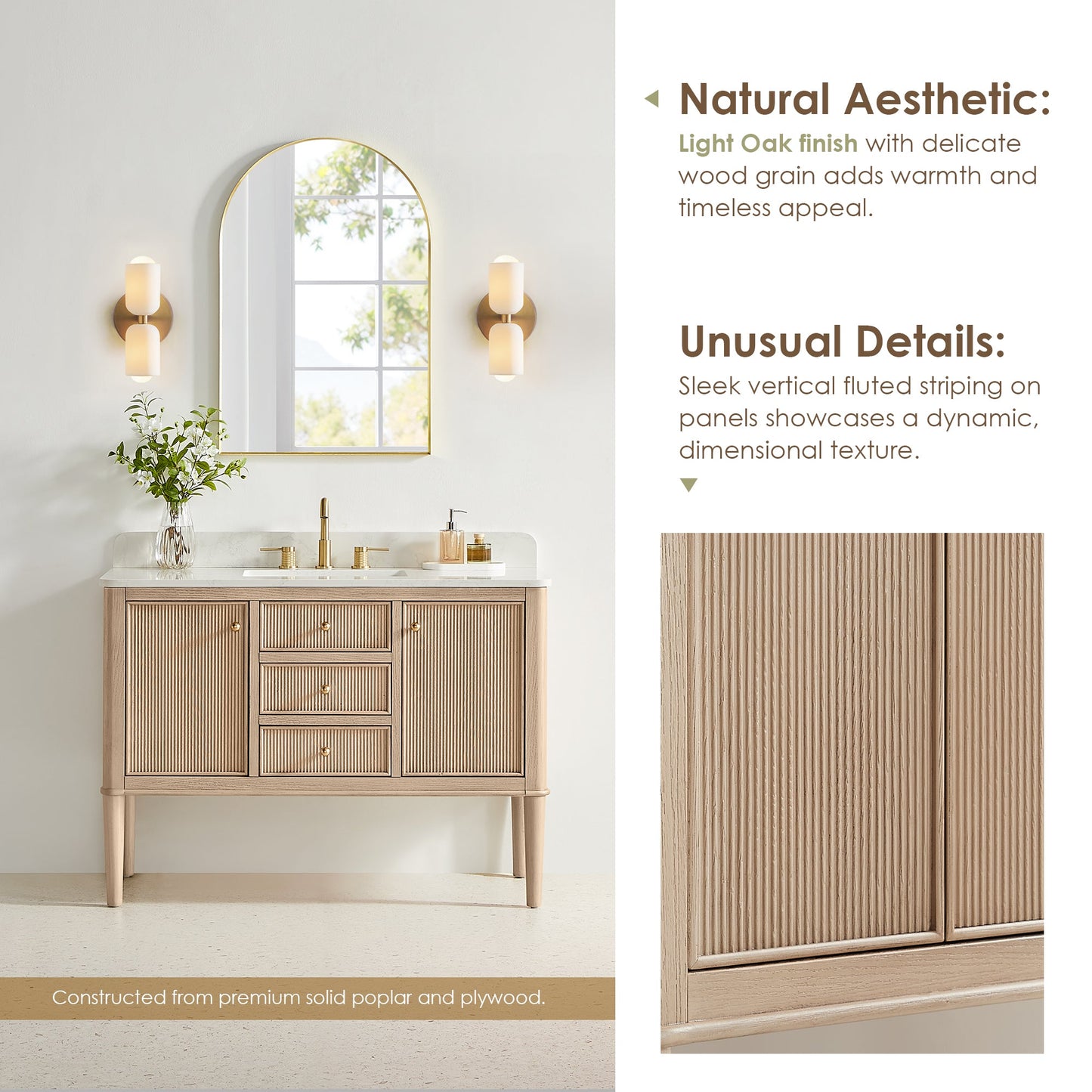 Blaise 48"/54"/60"/72" Single/Double Vanity with Top