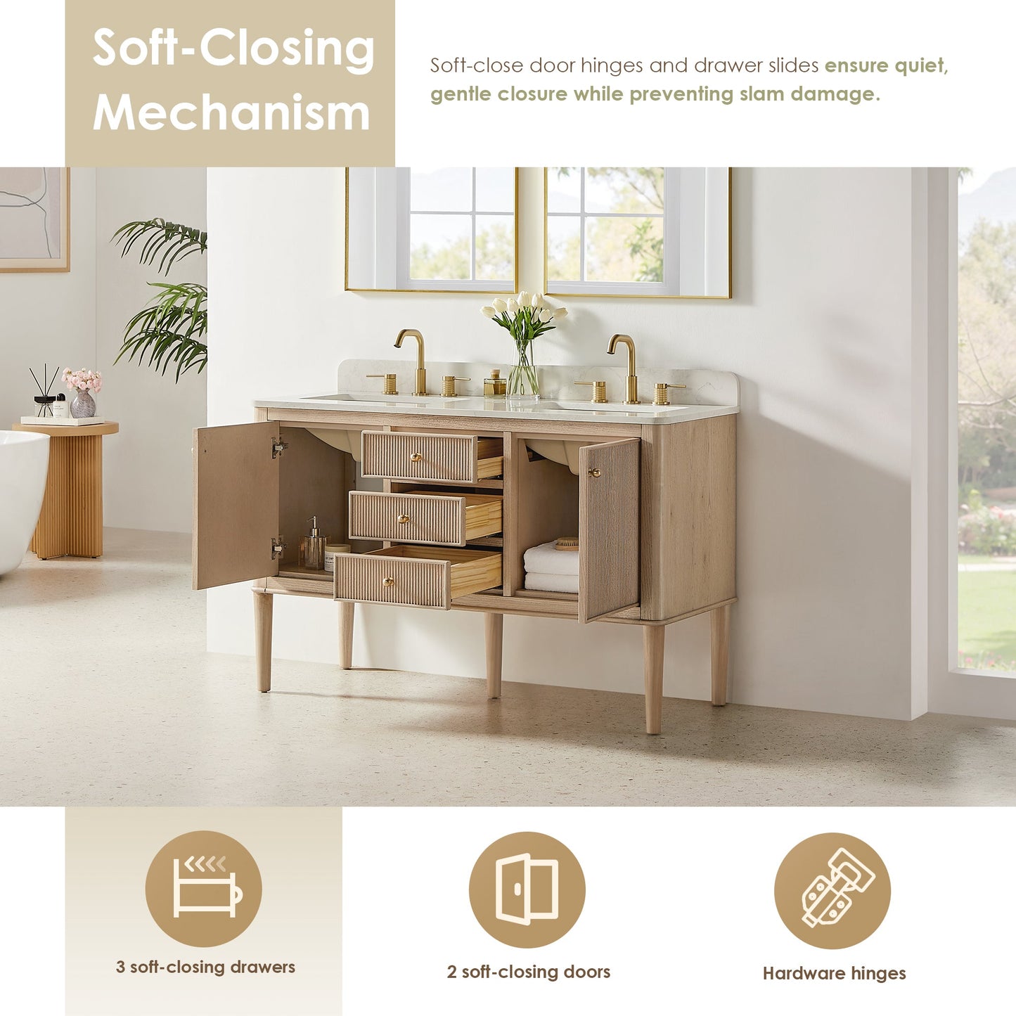 Blaise 48"/54"/60"/72" Single/Double Vanity with Top