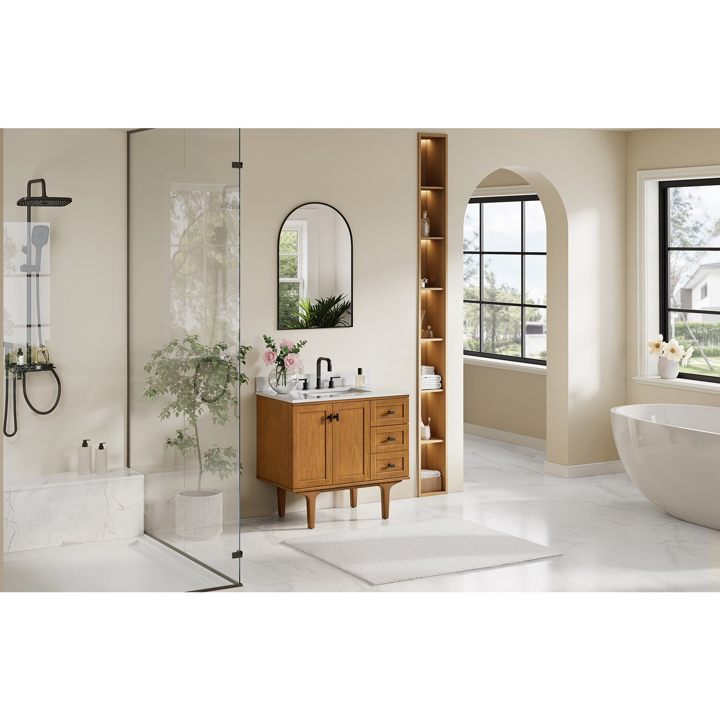 Orasia 36"/48"/60"/72" Single/Double Vanity with Top