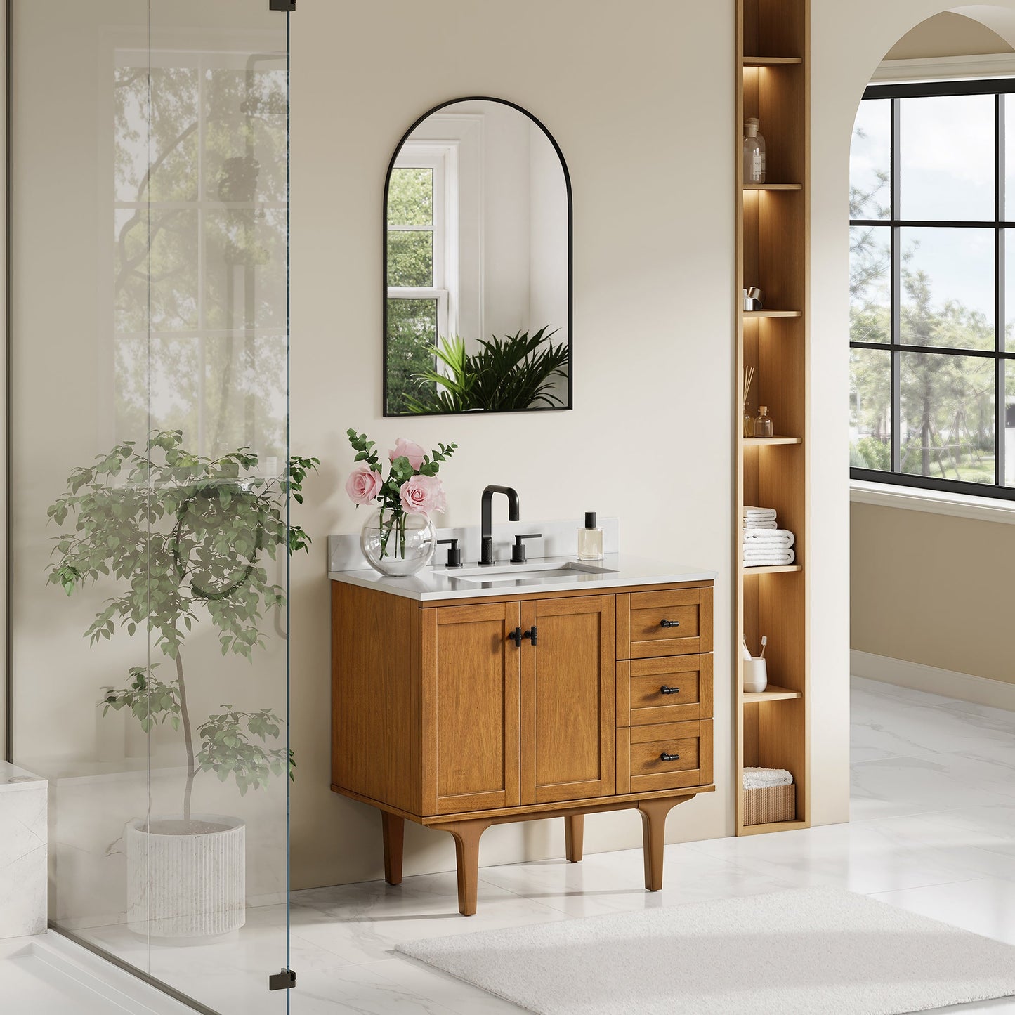 Orasia 36"/48"/60"/72" Single/Double Vanity with Top