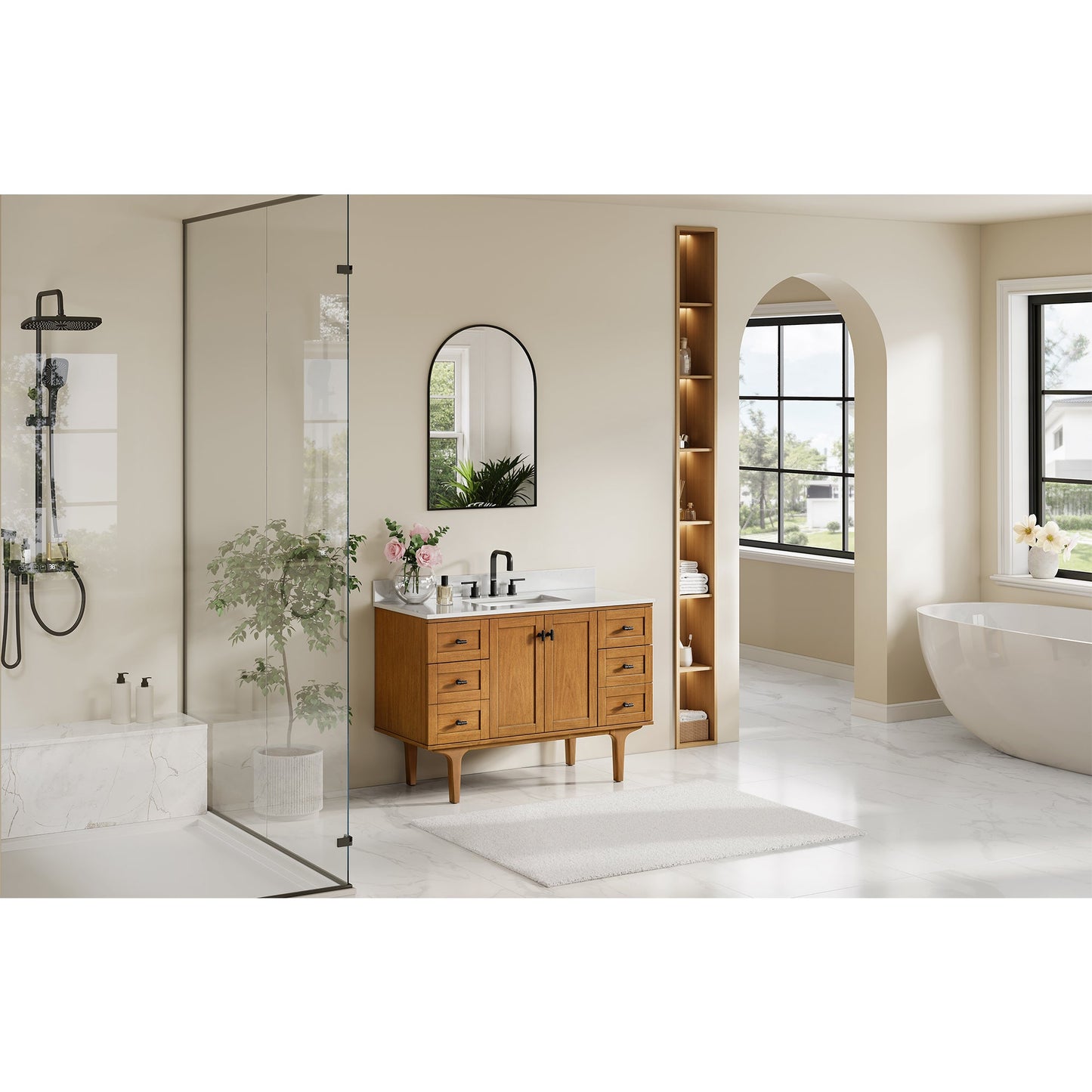 Orasia 36"/48"/60"/72" Single/Double Vanity with Top