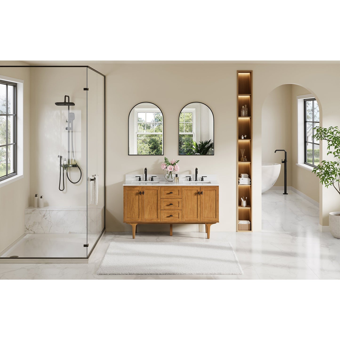 Orasia 36"/48"/60"/72" Single/Double Vanity with Top