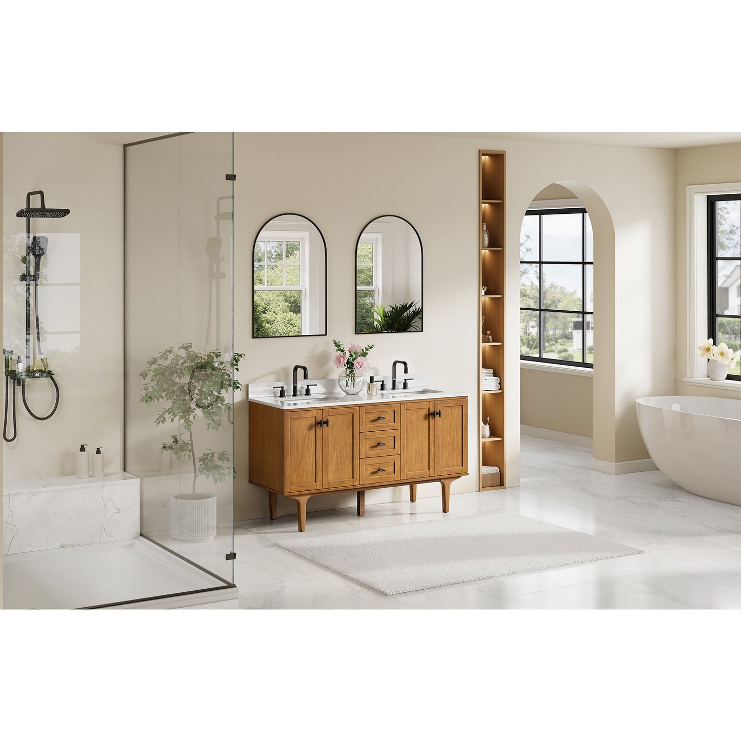 Orasia 36"/48"/60"/72" Single/Double Vanity with Top