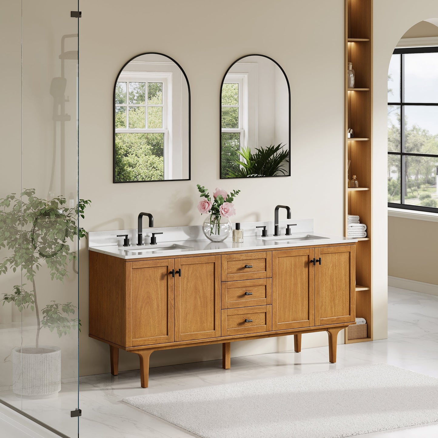 Orasia 36"/48"/60"/72" Single/Double Vanity with Top