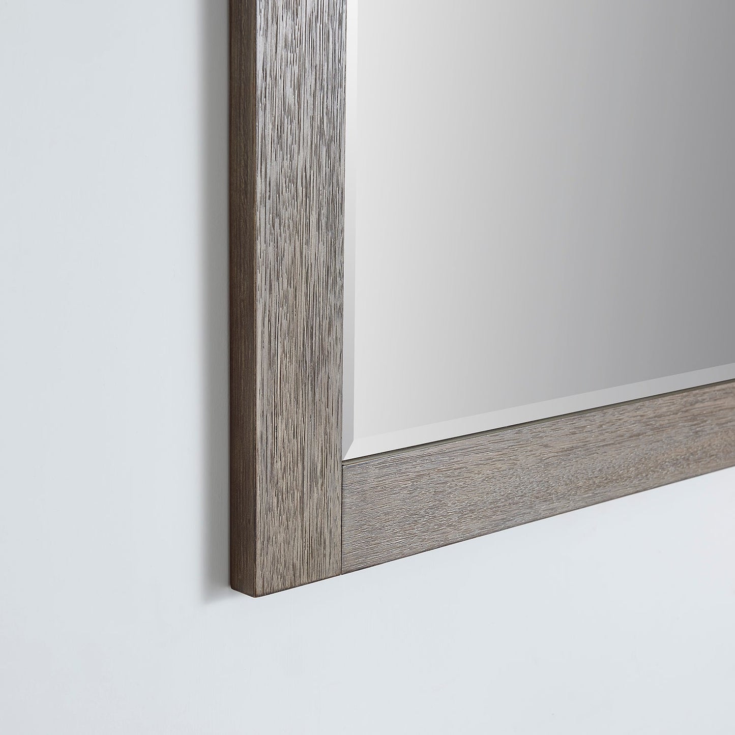 Cortes 48" Rectangular Bathroom Vanity Barndoor Wall Mount Mirror in Grey