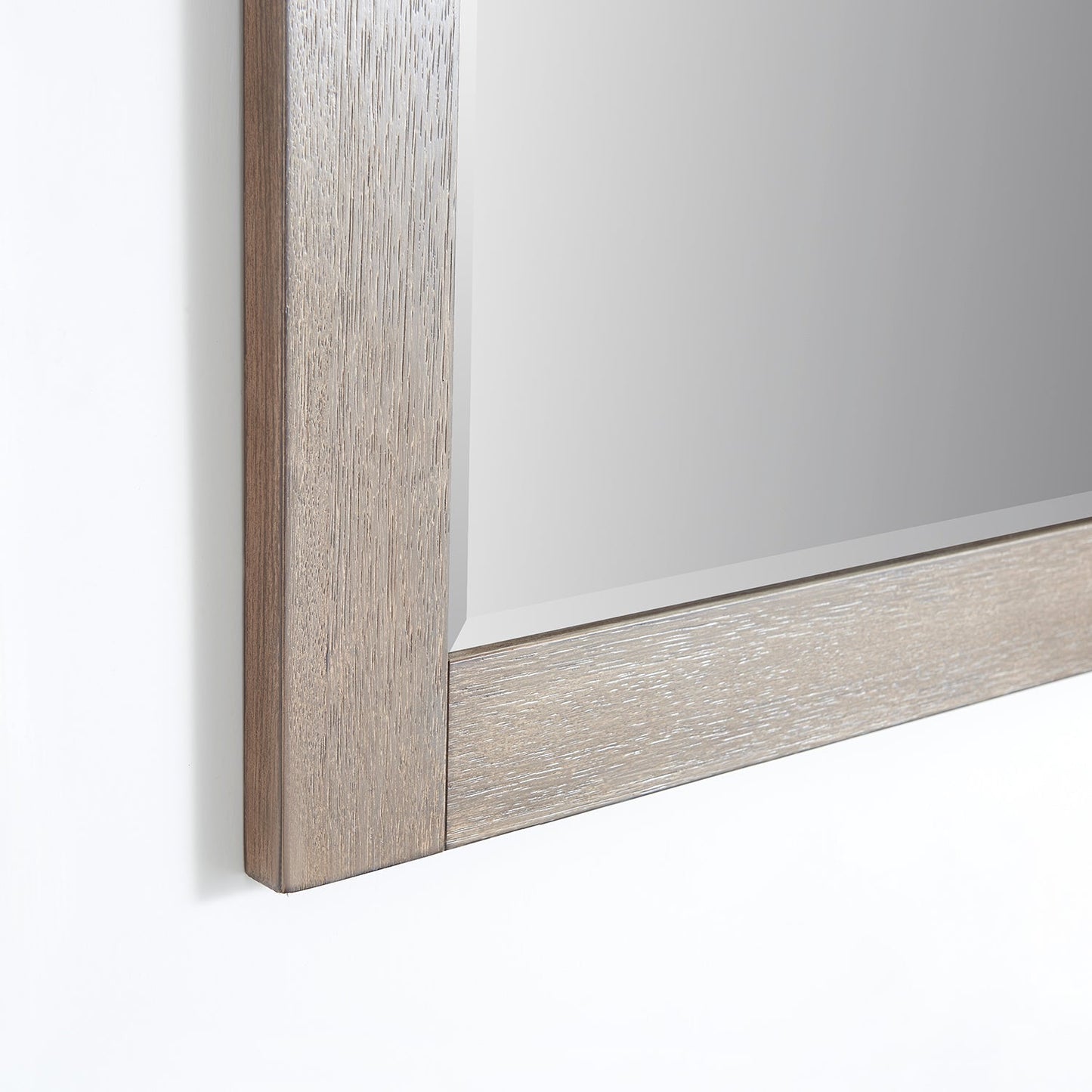 Cortes 72" Rectangular Bathroom Vanity Barndoor Wall Mount Mirror in Grey