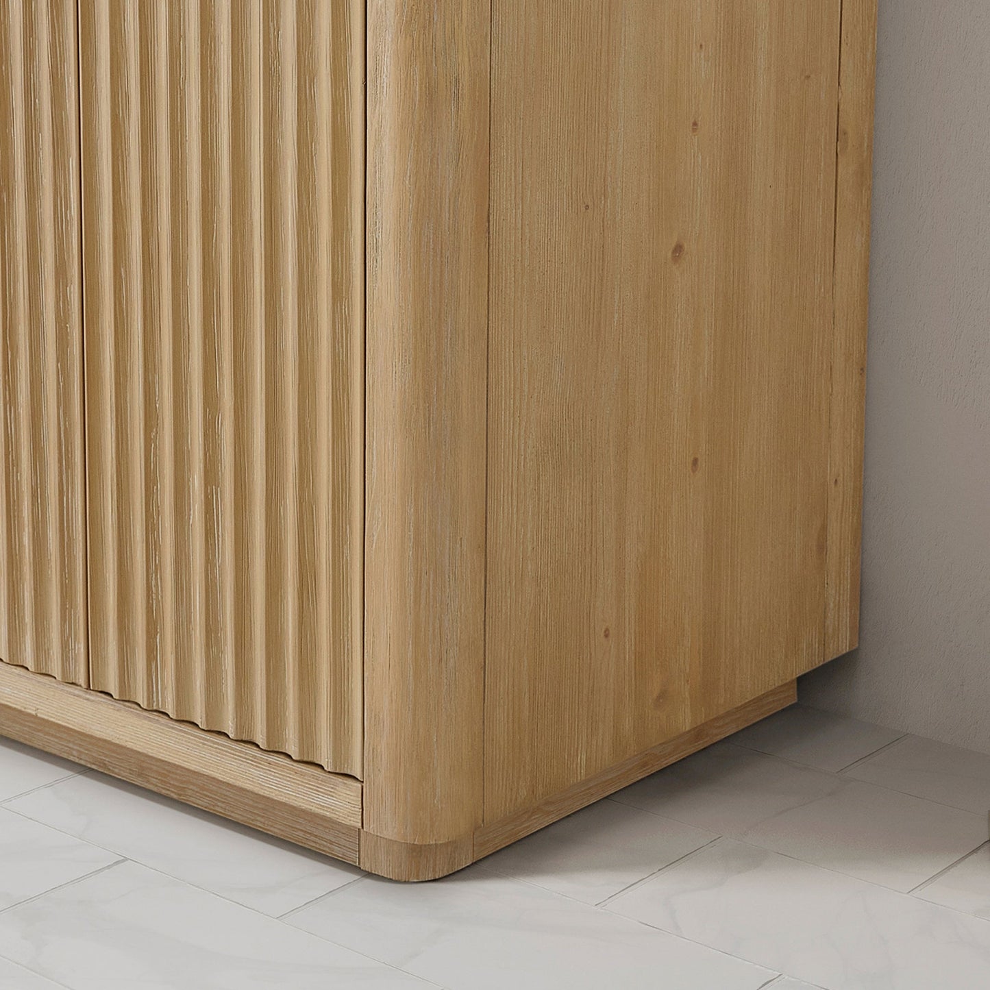 Cádiz 24in. Free-standing Single Bathroom Vanity in Washed Ash Grey with Composite top in Lightning White