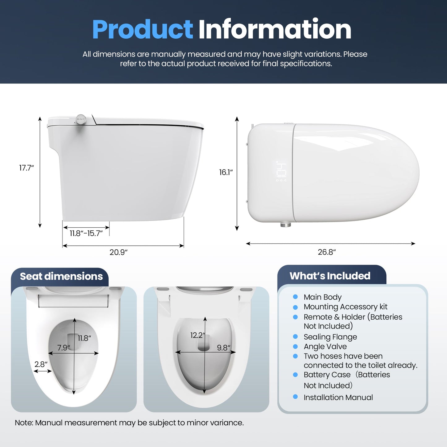 Madrid Smart Bidet Toilet ULTRA Version