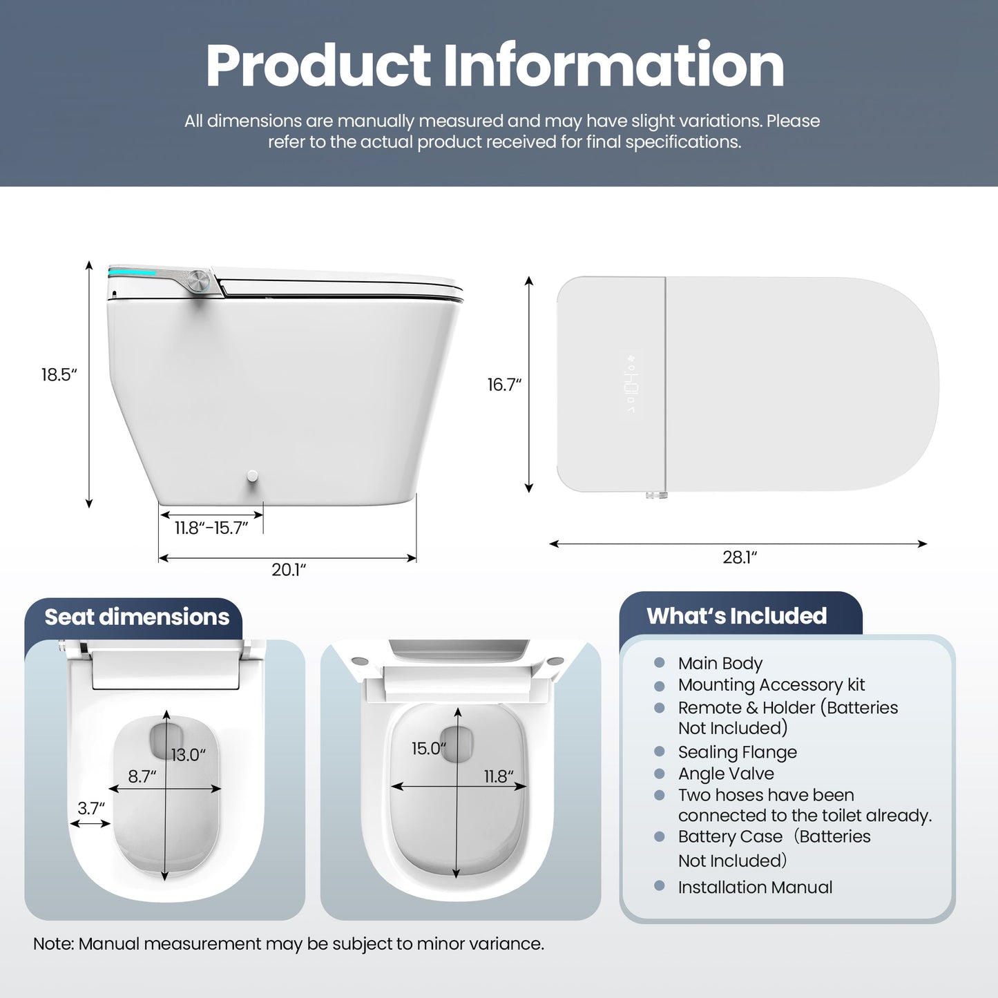 Yecla Elongated  Smart Bidet Toilet ULTRA Version