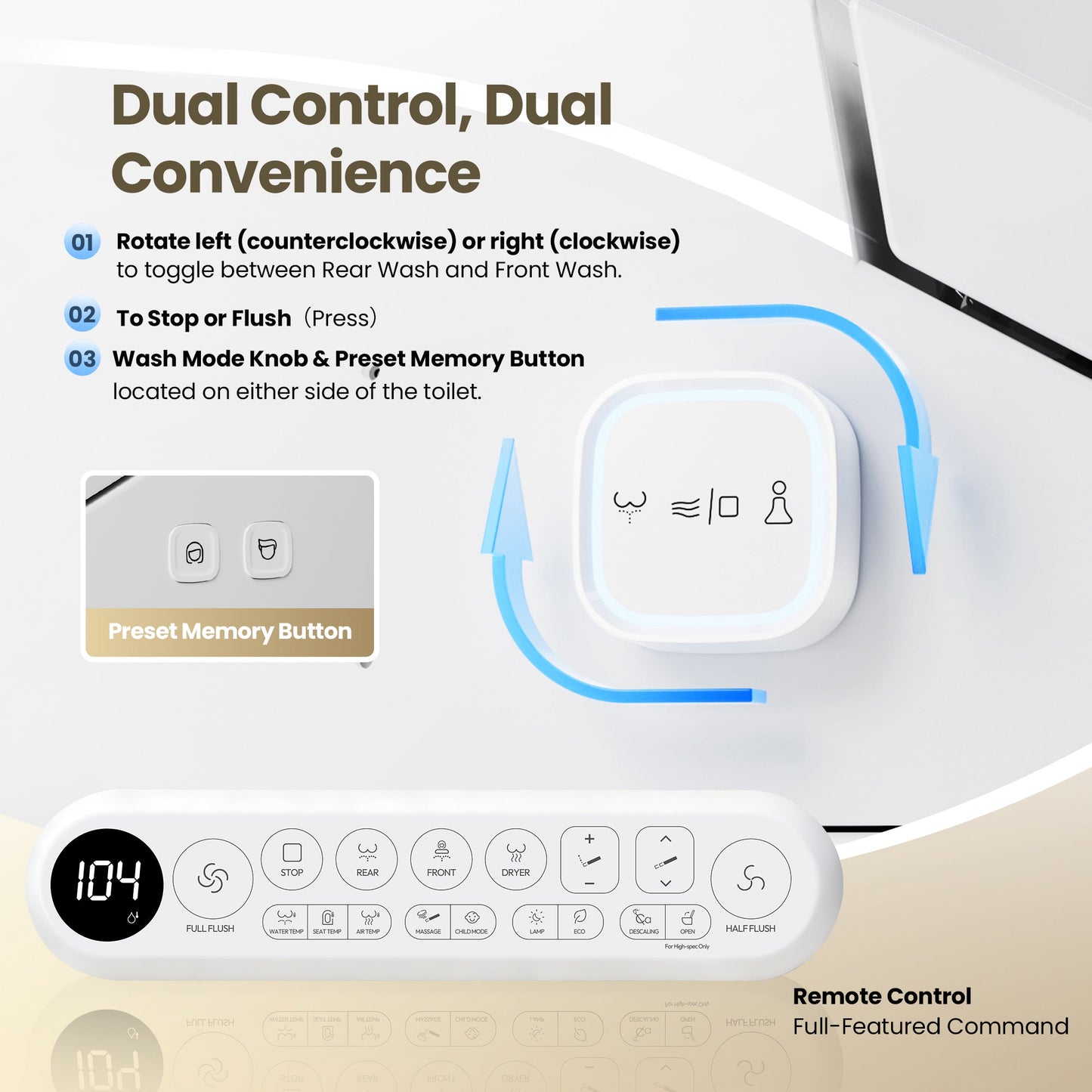 Vittuone Elongated  Smart Bidet Toilet ULTRA PLUS Version