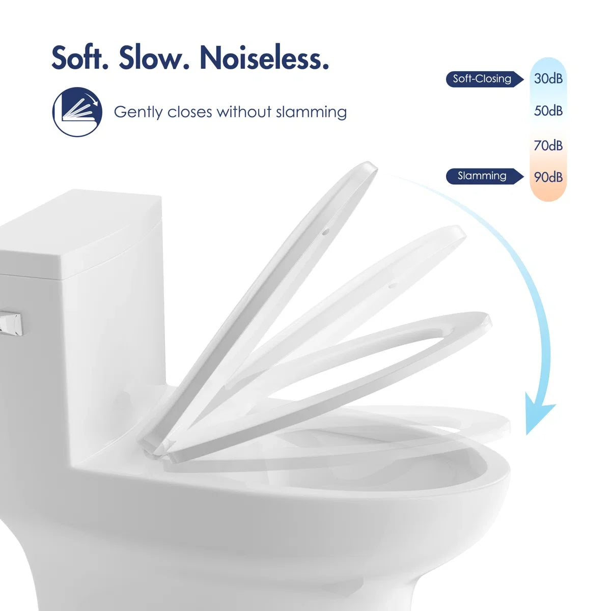 Salerno Elongated One-Piece Toilet – Side or Top Flush Button