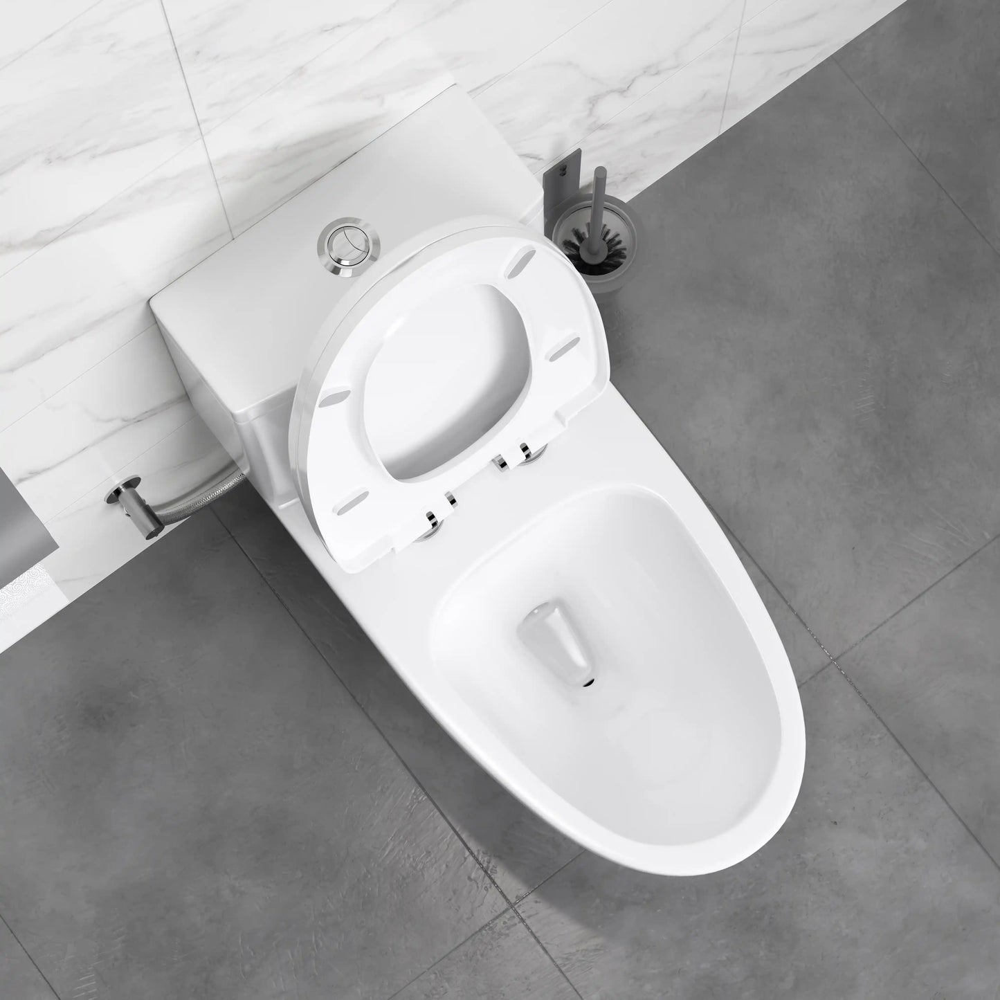 Salerno Elongated One-Piece Toilet – Side or Top Flush Button