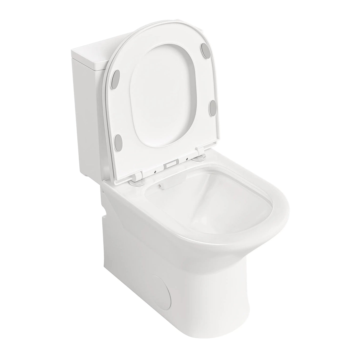 Naples 25" Depth Compact Elongated One-Piece Toilet, Dual Flush, Chair Height