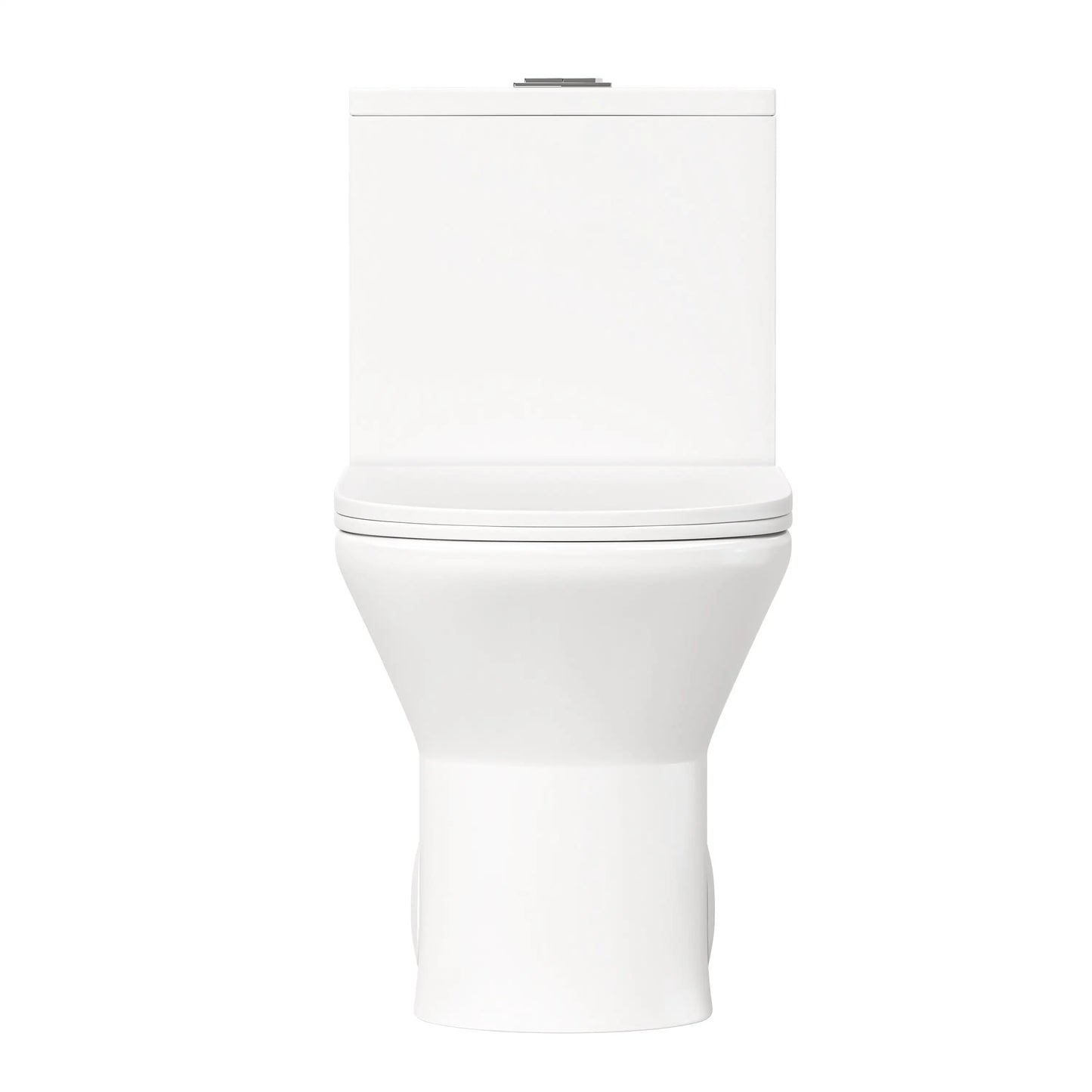 Naples 25" Depth Compact Elongated One-Piece Toilet, Dual Flush, Chair Height