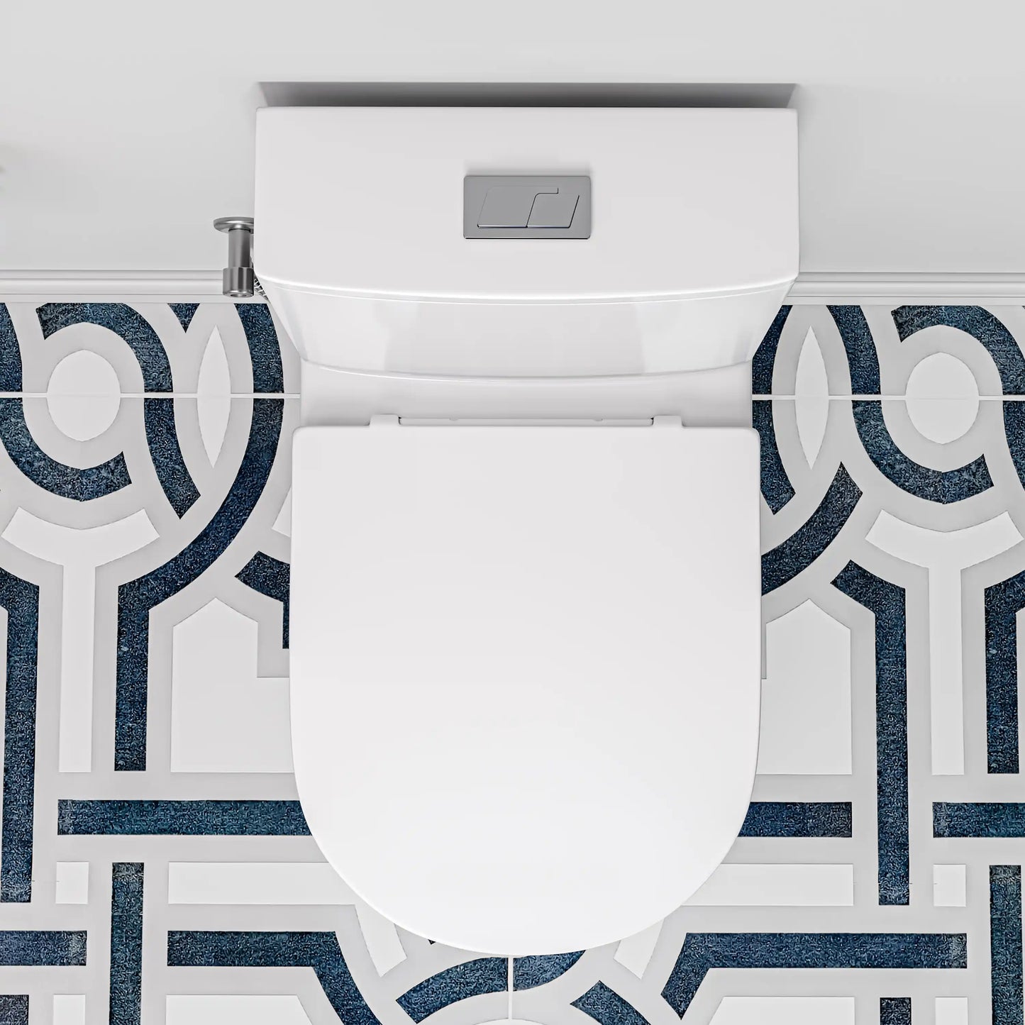 Naples 25" Depth Compact Elongated One-Piece Toilet, Dual Flush, Chair Height