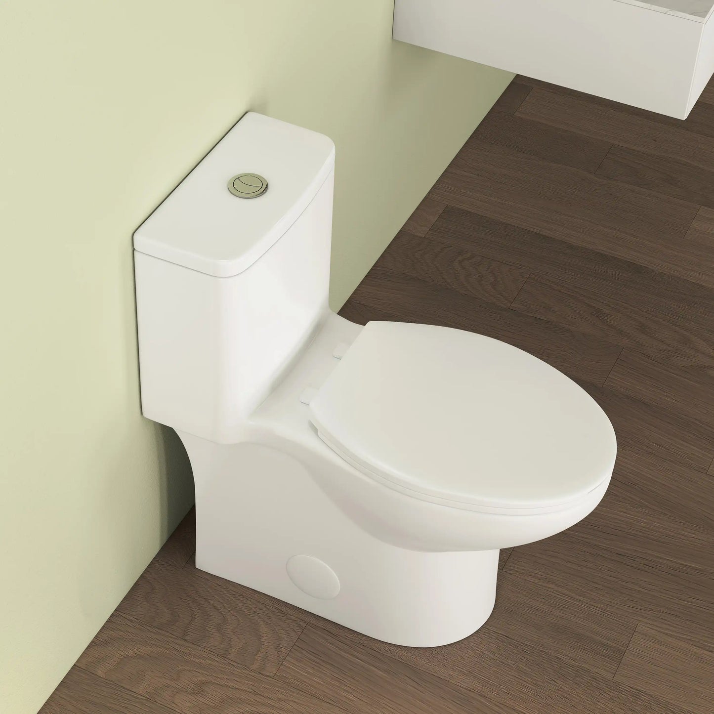Dublin 1.1/1.6 GPF Elongated Chair Height One-Piece Toilet, Floor Mounted