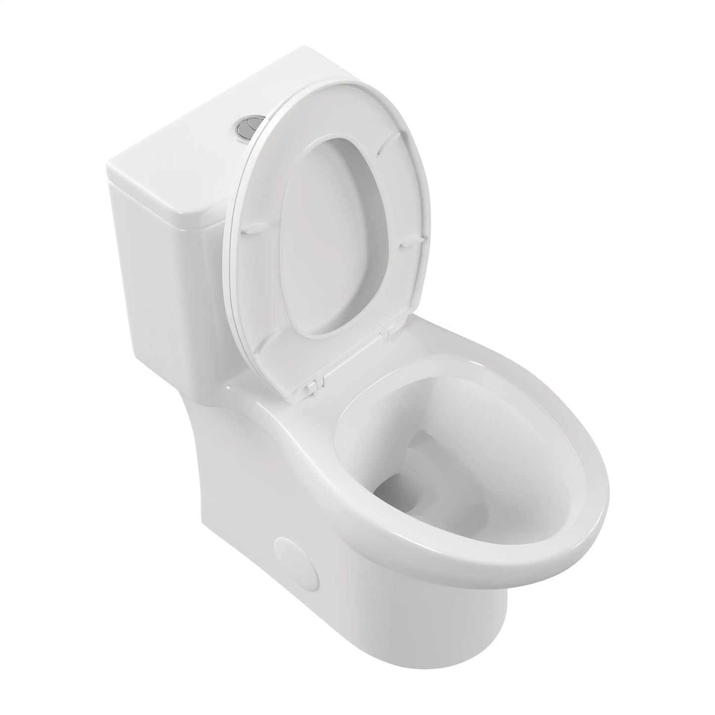 Dublin 1.1/1.6 GPF Elongated Chair Height One-Piece Toilet, Floor Mounted