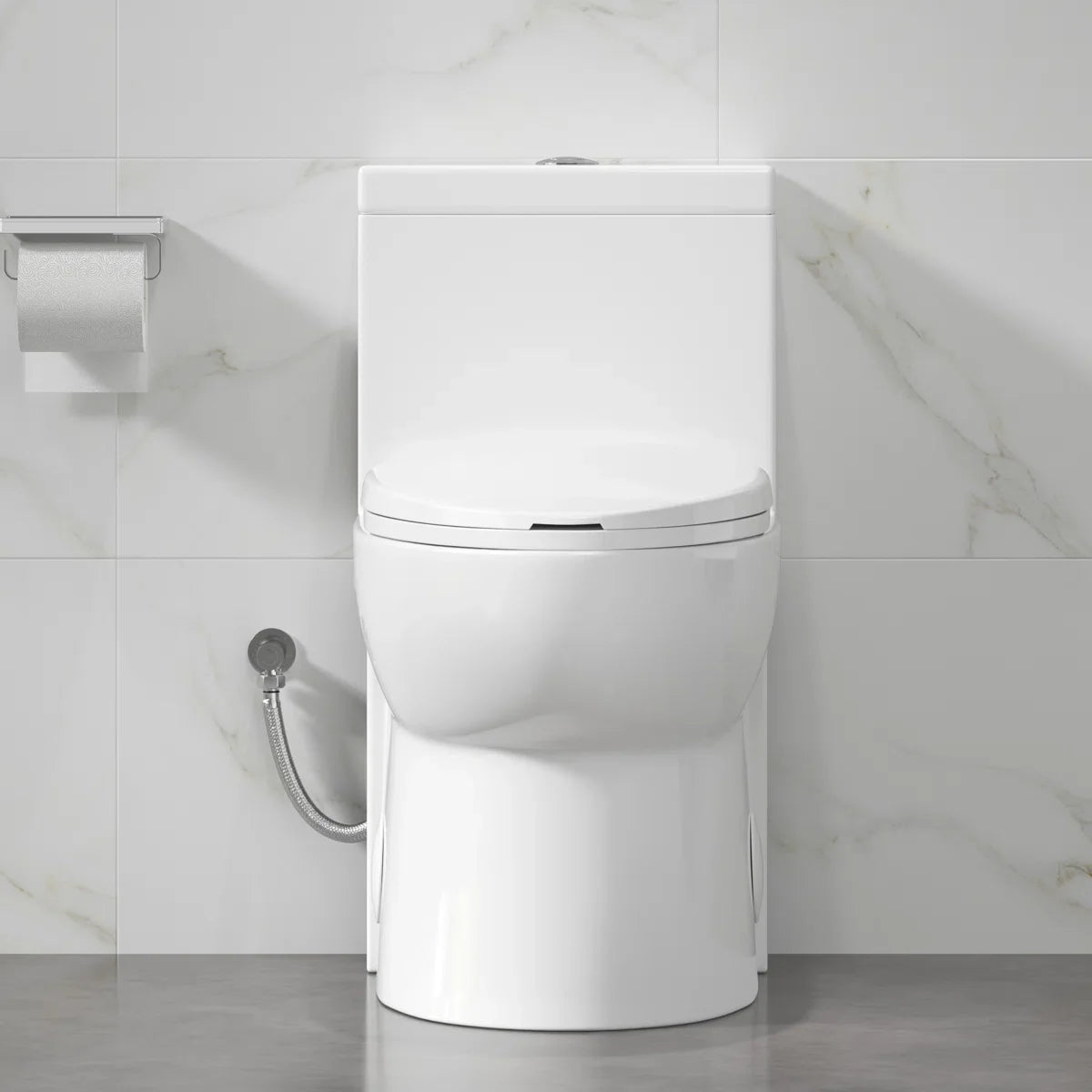 Denbigh One-Piece Toilet – Dual or Single Flush, Comfort Height