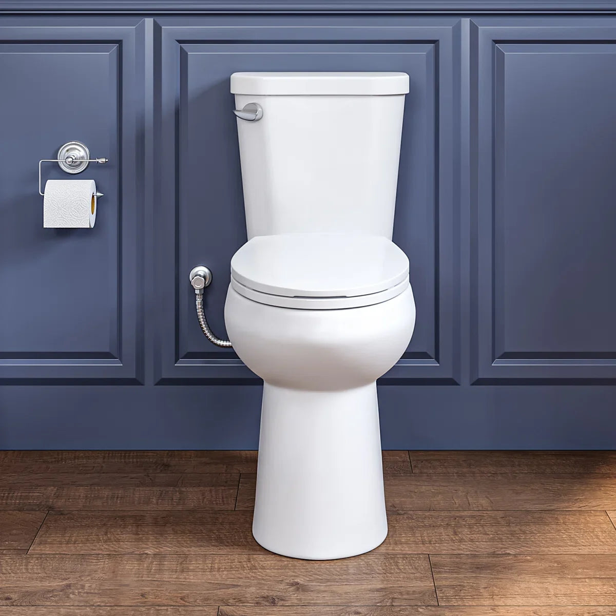 Dayton Elongated 18.9" Chair Height Two-Piece Toilet, Single or Dual Flush, Soft-Close Seat