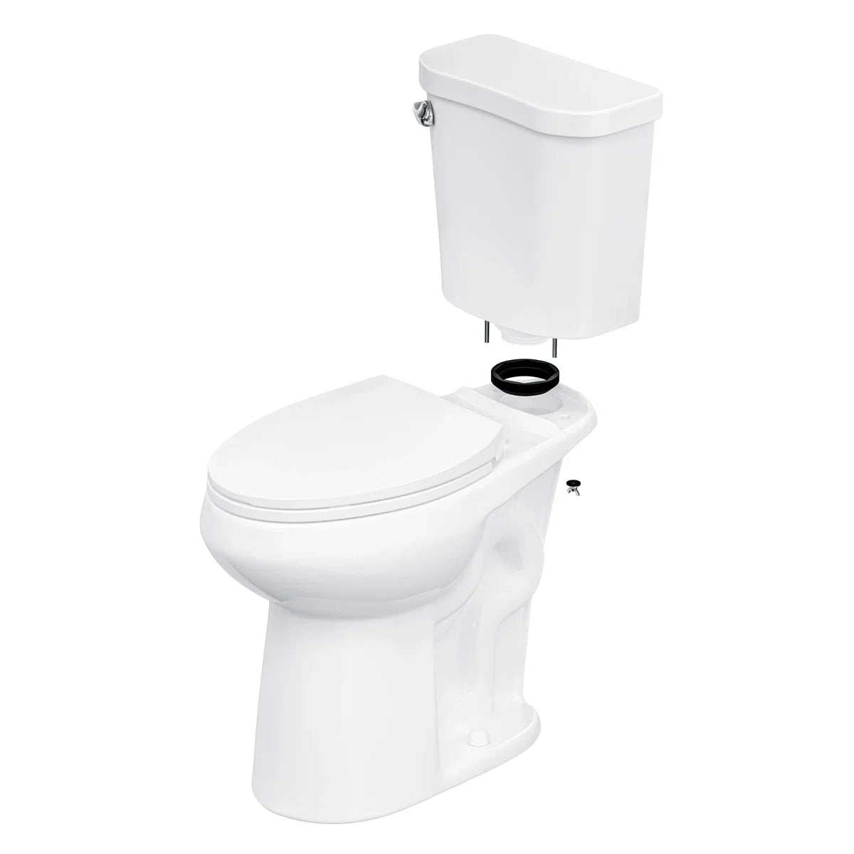 Dayton Elongated 20.7" Chair Height Two-Piece Toilet, 1.28 GPF Single Flush, Soft-Close Seat