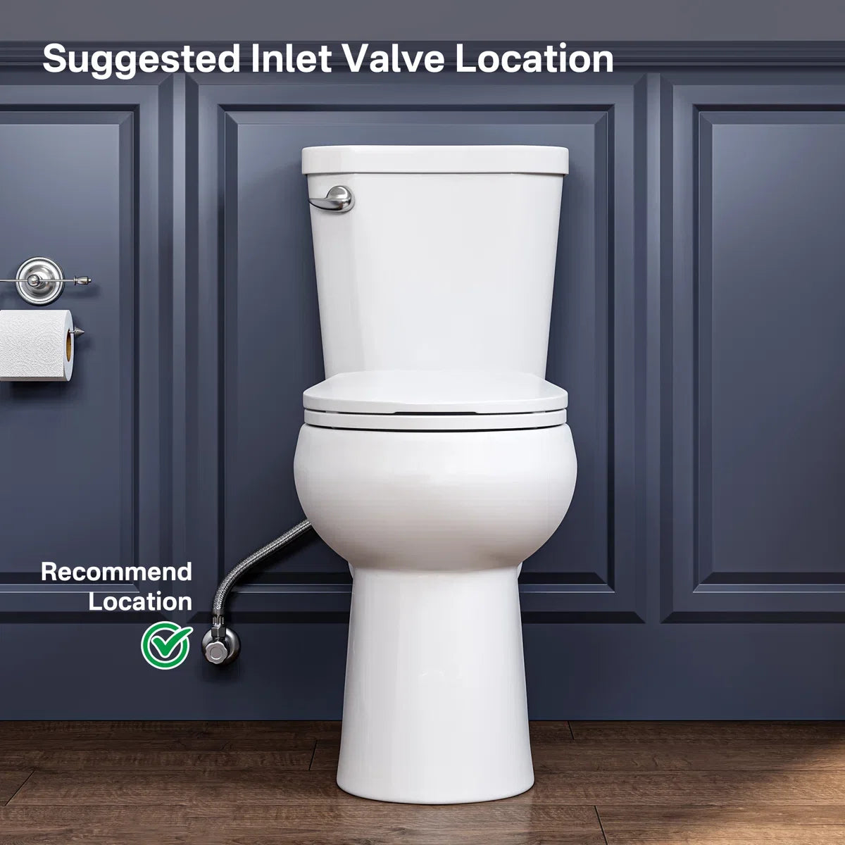 Dayton Round 18.9" Chair Height Two-Piece Toilet, 1.28 GPF Single Flush, Soft-Close Seat