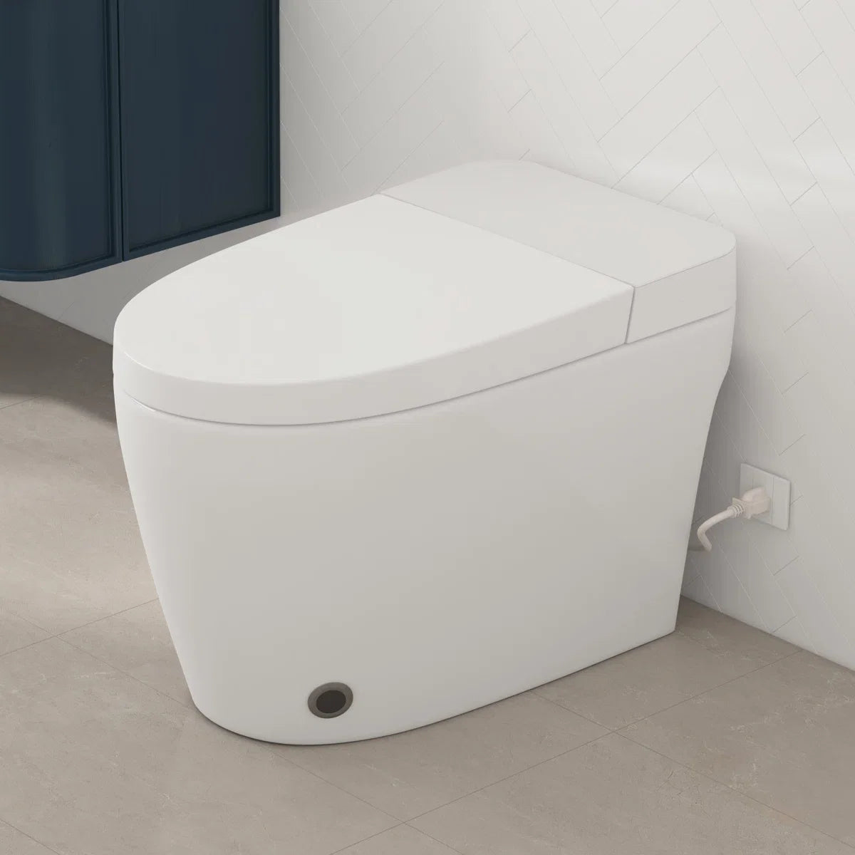 Piedmont Elongated Smart Toilet – Heated Seat, Touchless Flush & Optional Bidet