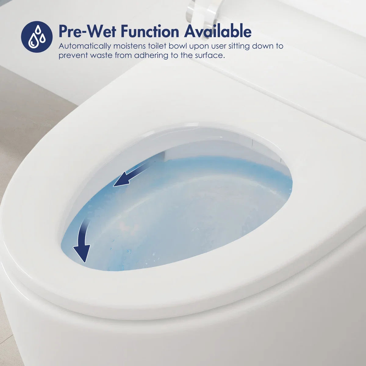 Piedmont Elongated Smart Toilet – Heated Seat, Touchless Flush & Optional Bidet