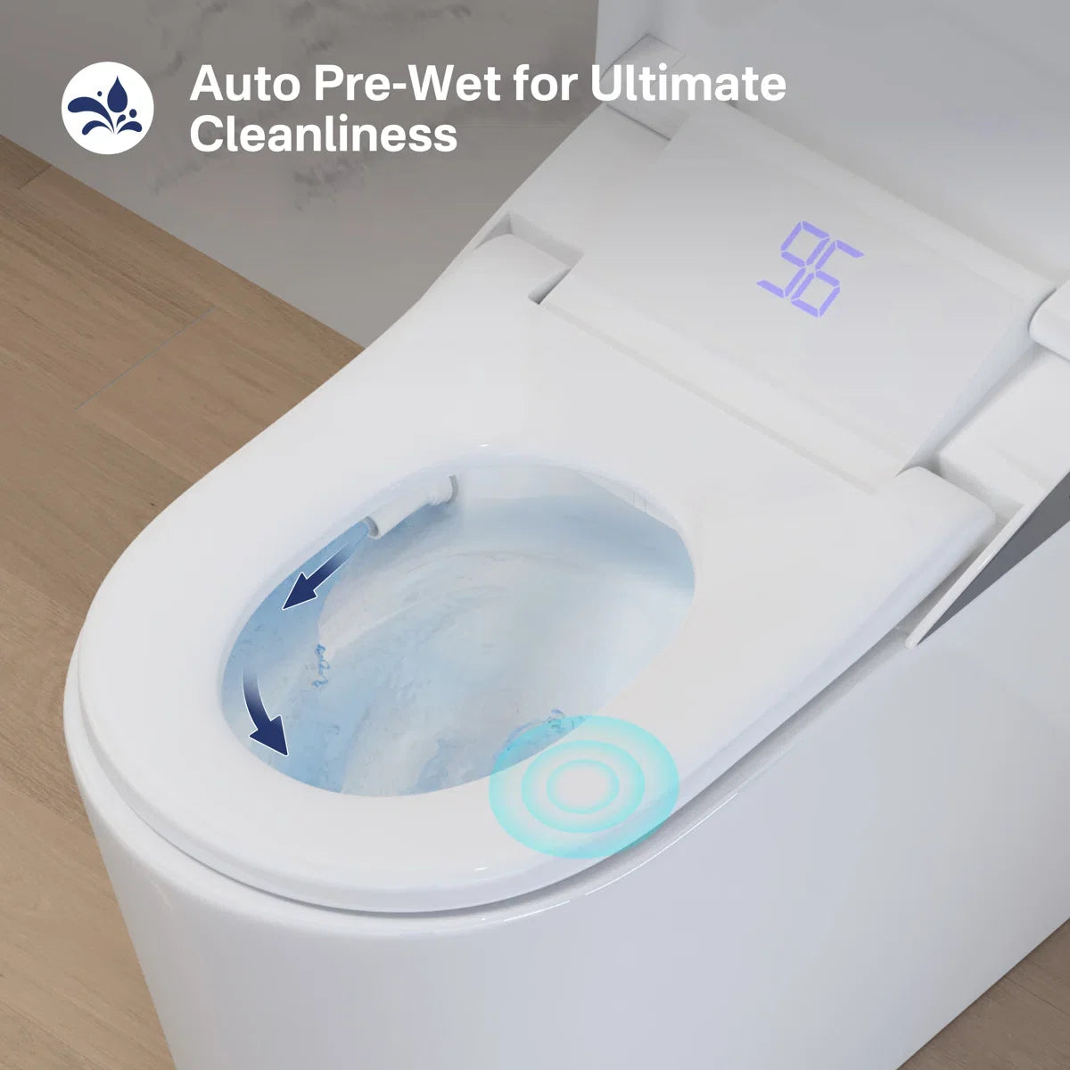 Oslo Elongated Smart Toilet with Auto-Open Lid, Bidet & Touchless Flush