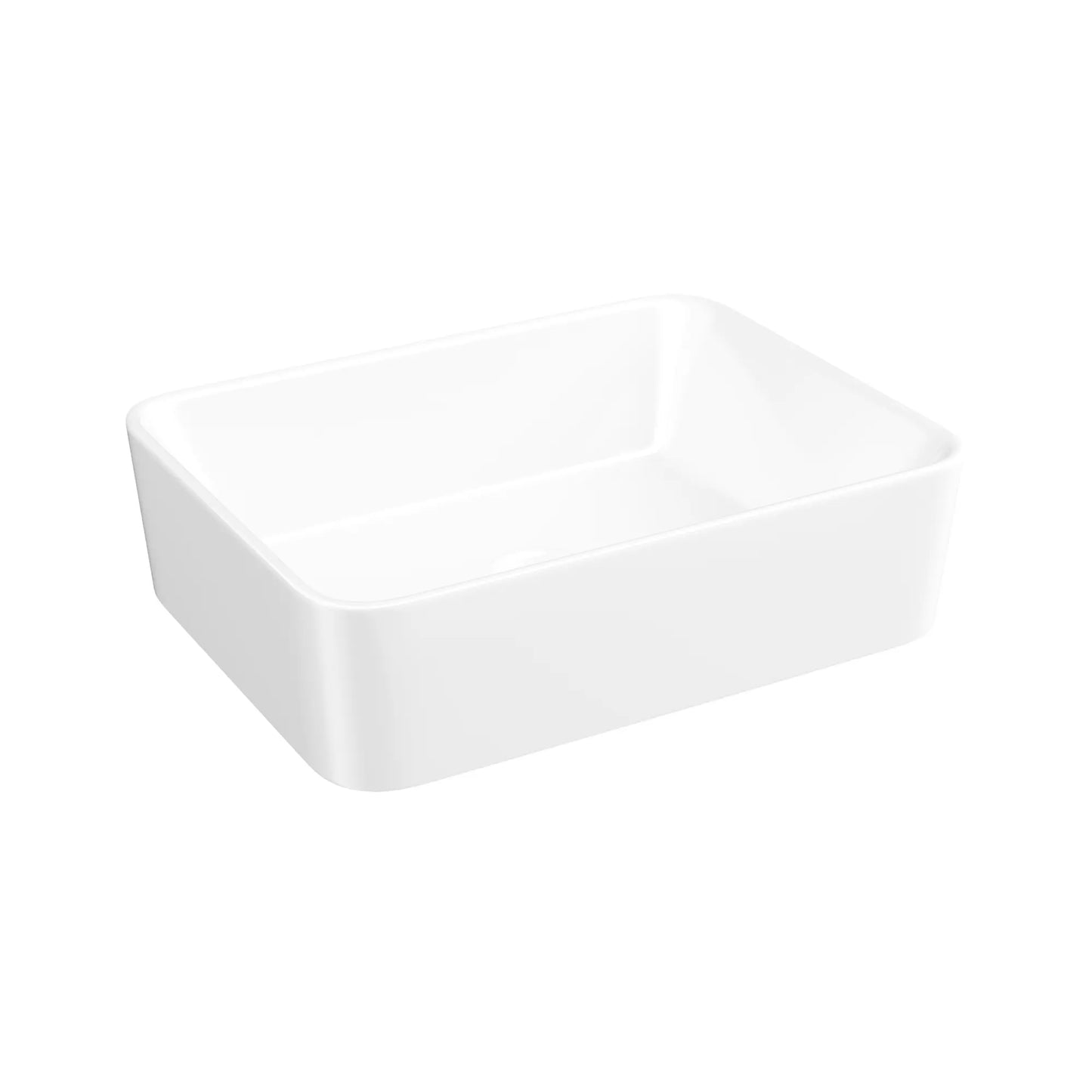 Denbigh 19" x 14'' White Vitreous China Rectangular Vessel Bathroom Sink