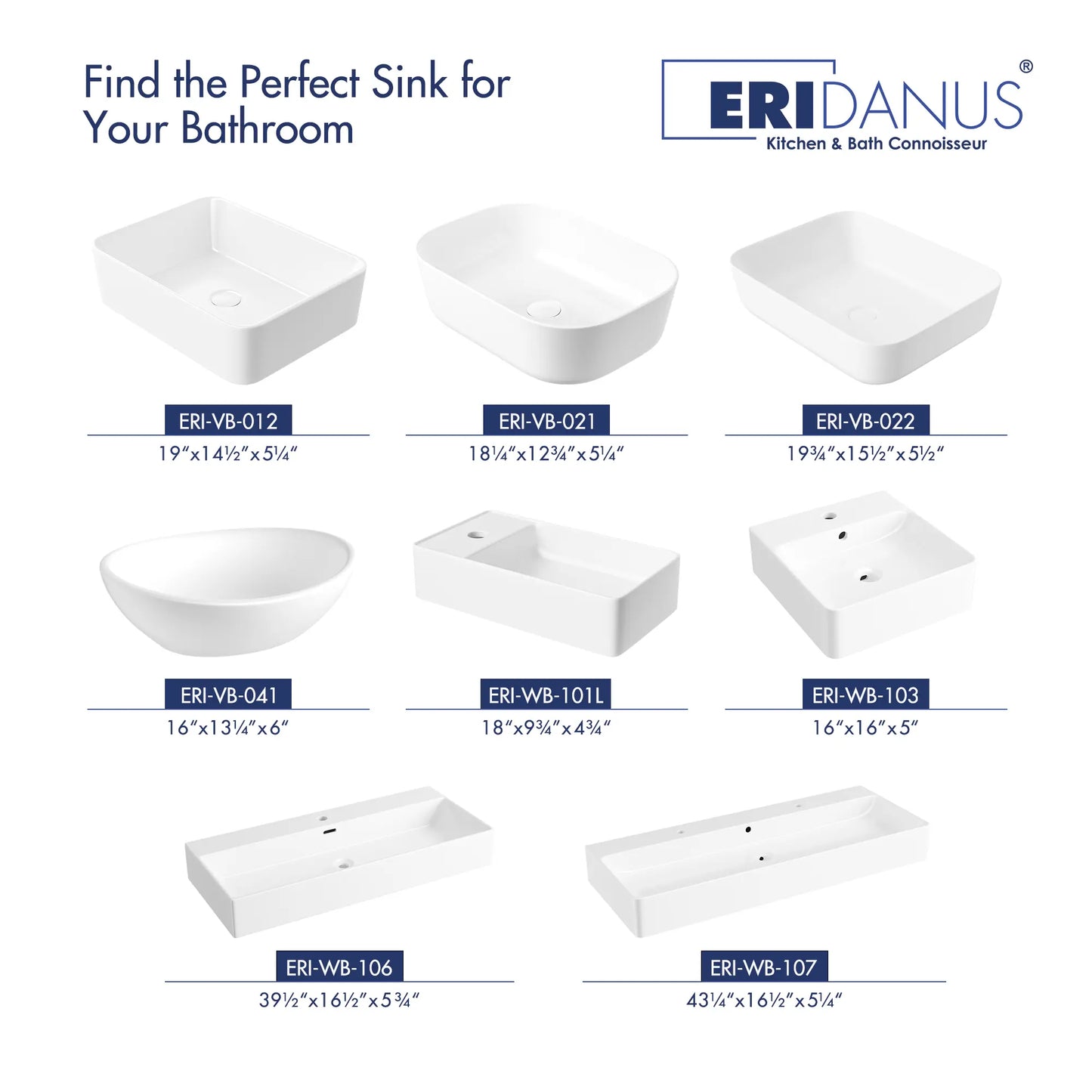 Denbigh 19" x 14'' White Vitreous China Rectangular Vessel Bathroom Sink