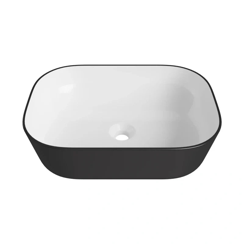 Salerno 18" x 13" Rectangular Vessel Vitreous China Bathroom Sink with Multiple Colors
