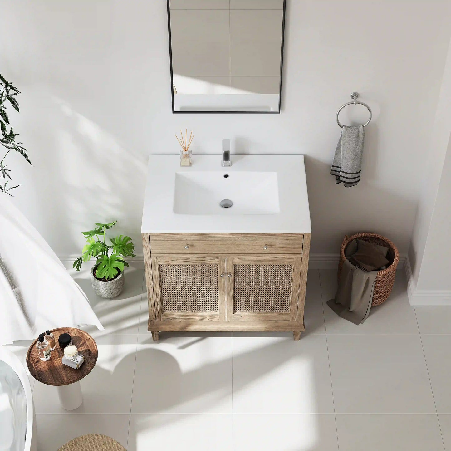 Dayton 31" x 22" White Rectangular Vitreous China Vanity Top Sink ( Sink Only )