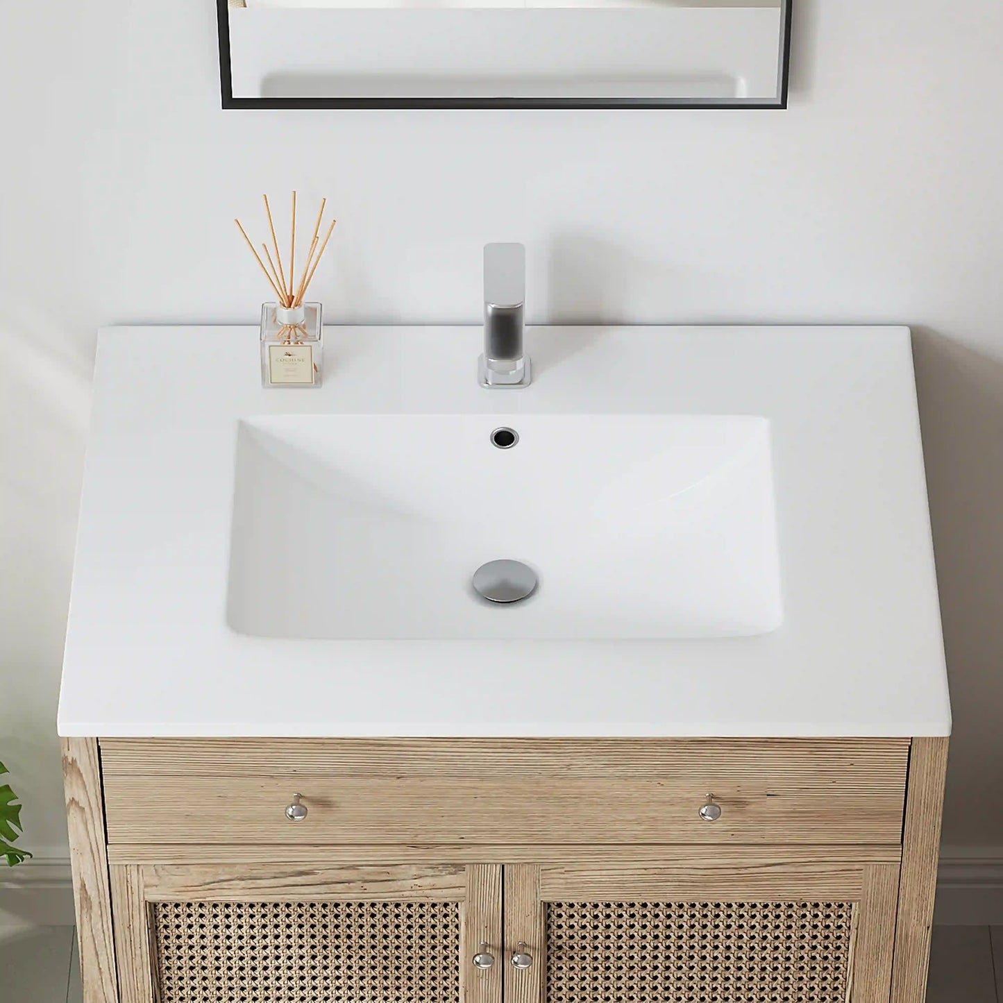Dayton 31" x 22" White Rectangular Vitreous China Vanity Top Sink ( Sink Only )
