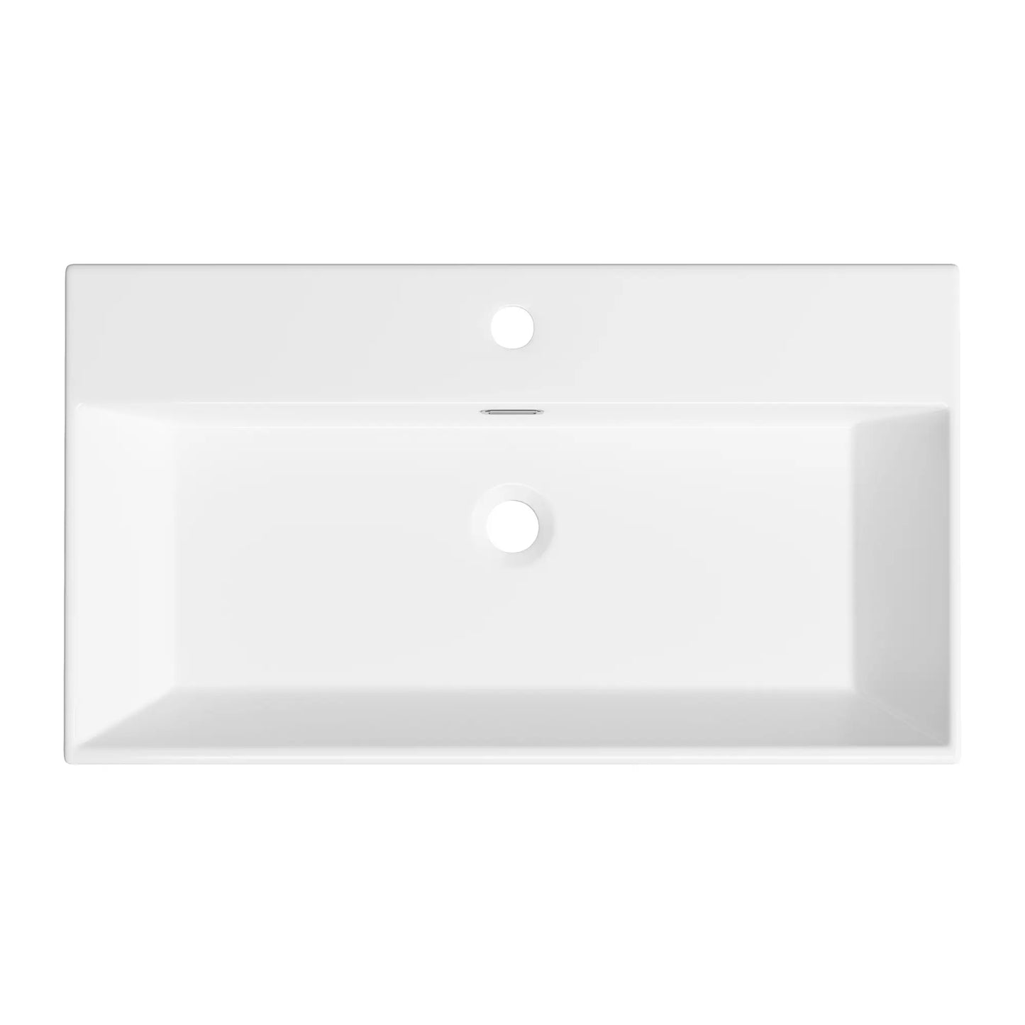 Turner 30" x 16.5" Rectangular Wall Mount Bathroom Sink with Overflow