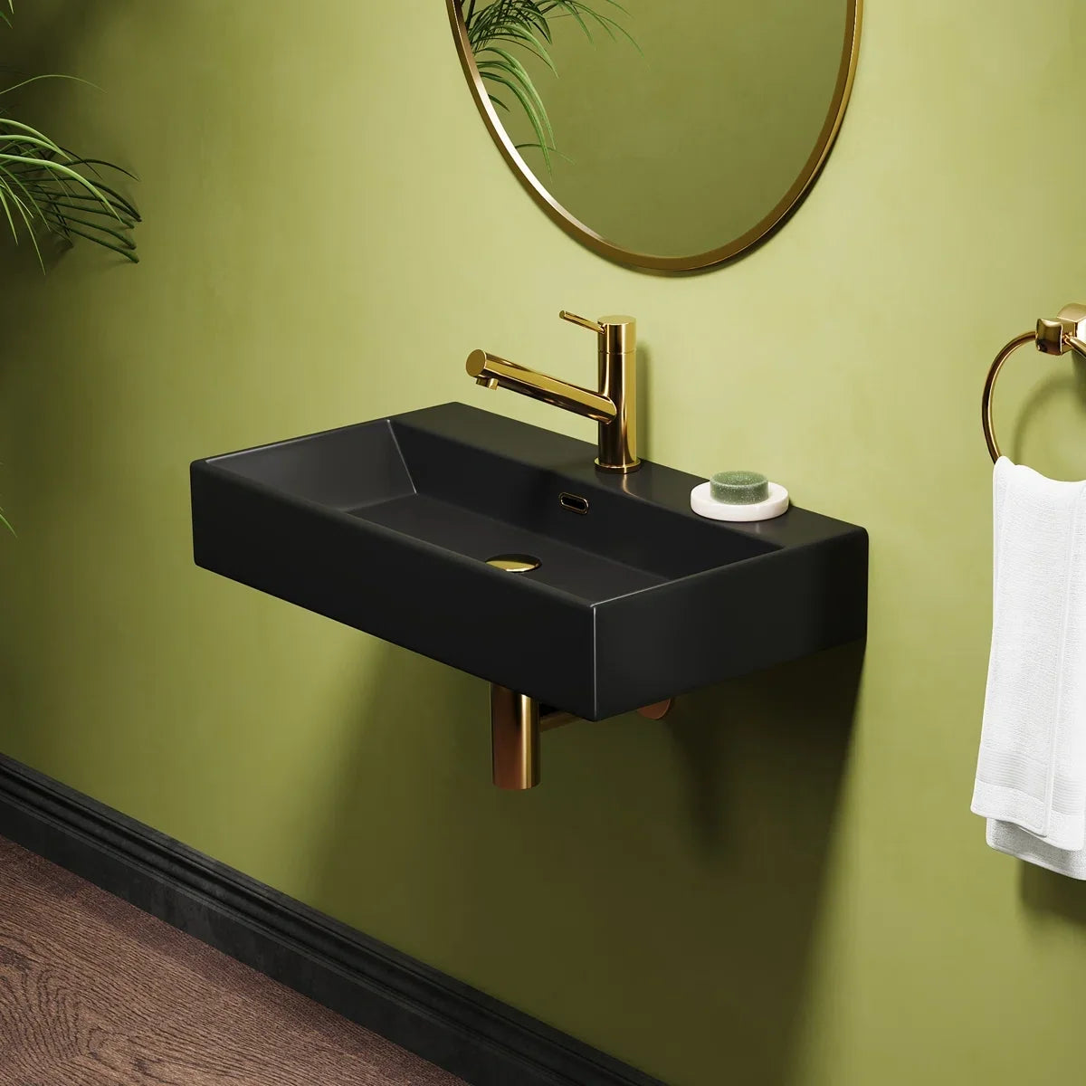 Turner 30" x 16.5" Rectangular Wall Mount Bathroom Sink with Overflow