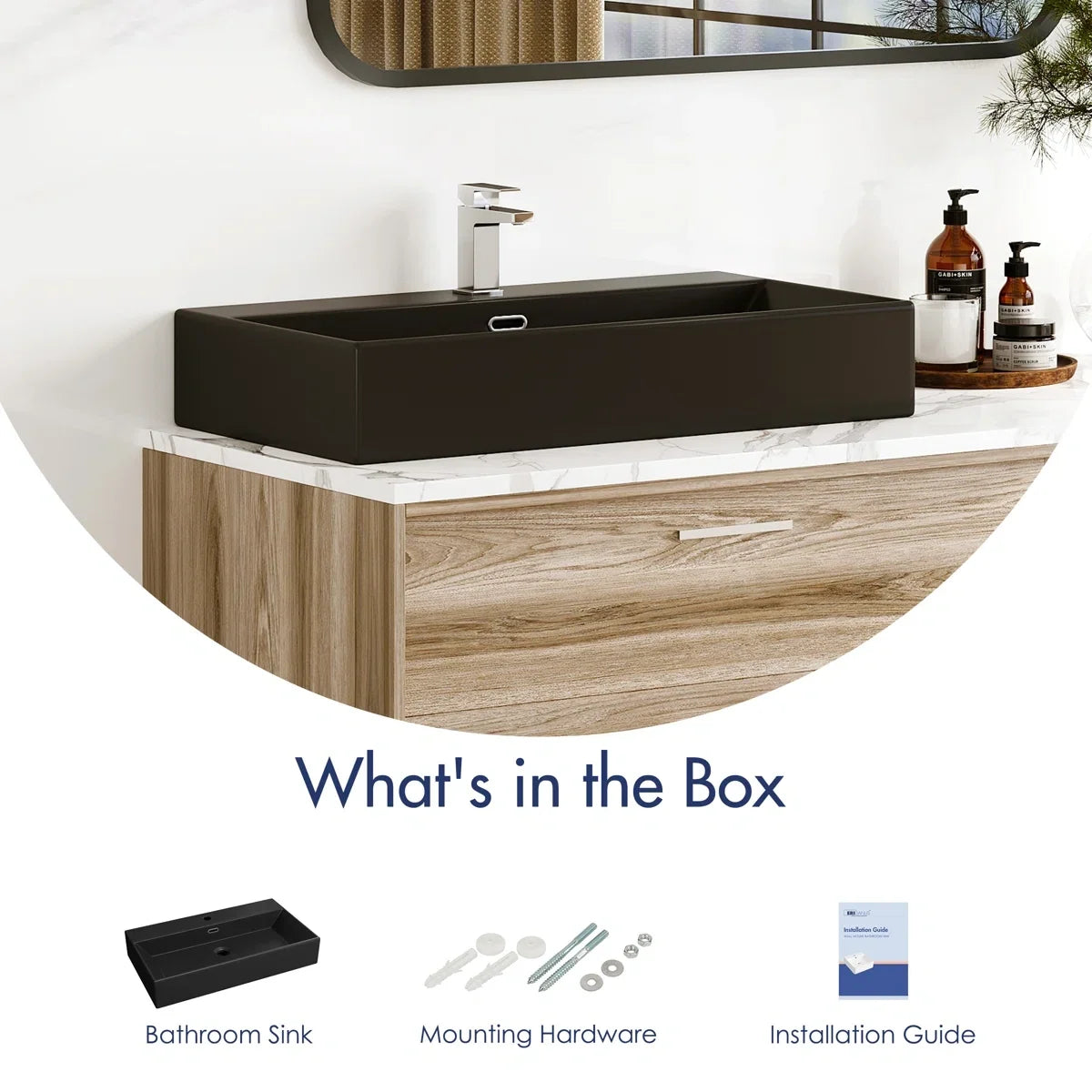 Turner 30" x 16.5" Rectangular Wall Mount Bathroom Sink with Overflow