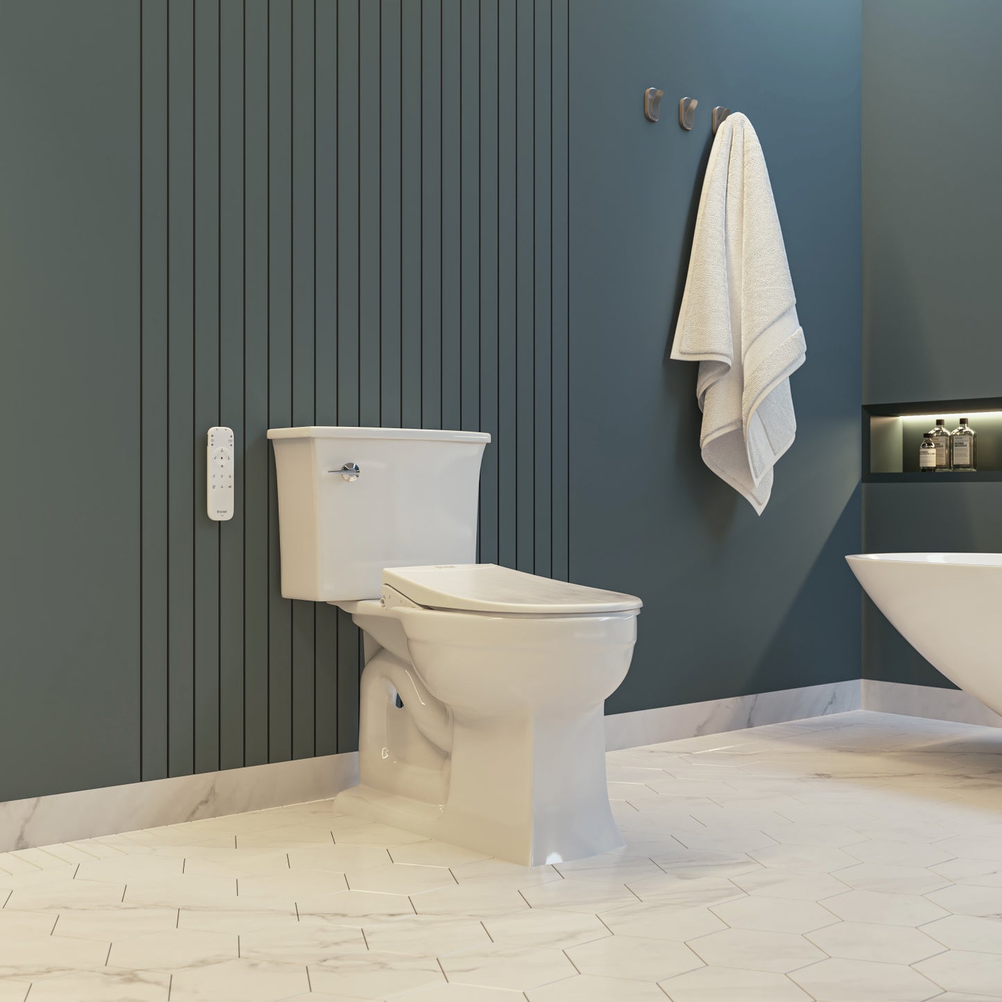 Swash Eco Thinline T66 | Luxury Bidet Toilet Seat with Remote Control, Elongated