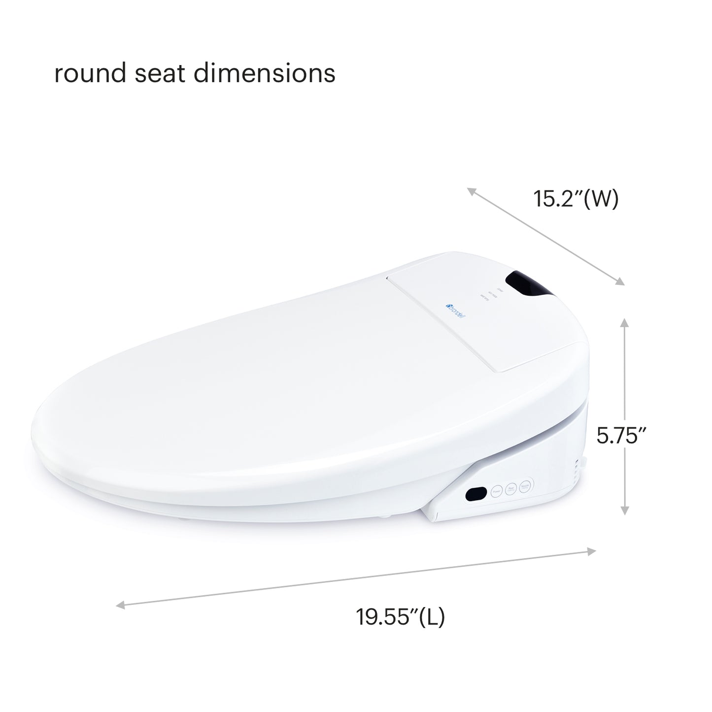 Brondell Swash 1400 Luxury Bidet Toilet Seat with Remote Control
