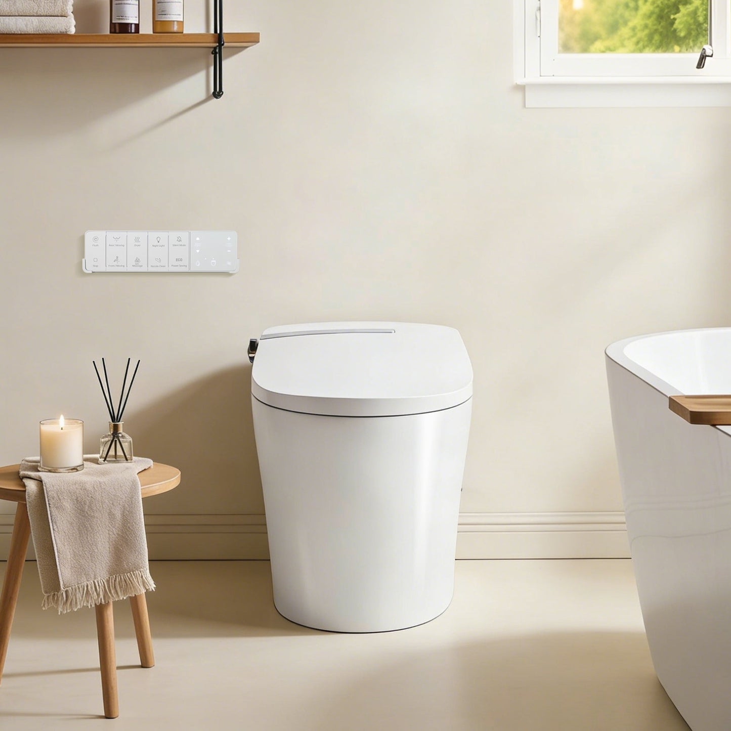 Marcel Smart Toilet with Tankless Flush & Bidet Wash
