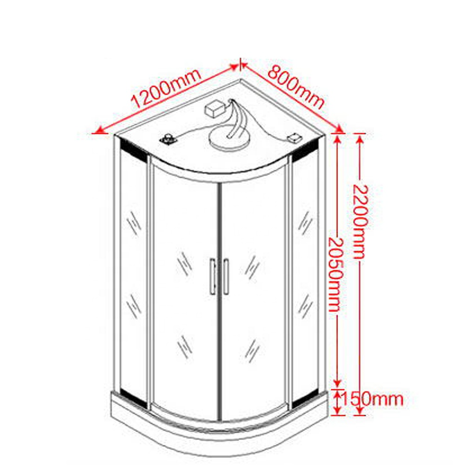 Compact Freefall Steam Shower | Home & Hotel Steam Shower