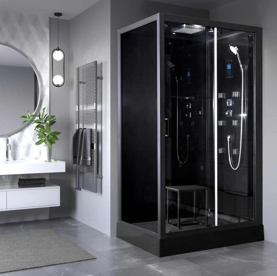 Modern 1200 x 900 Elite Steam Shower Cabin with Media Hub & Aromatherapy