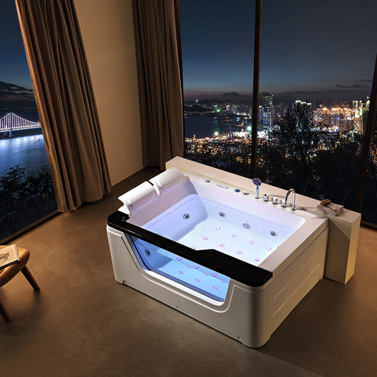 Luxury Multi Temperature Hot Tub & Whirlpool Spa Bath Tub |  Acrylic Multi User Massage Bathtub